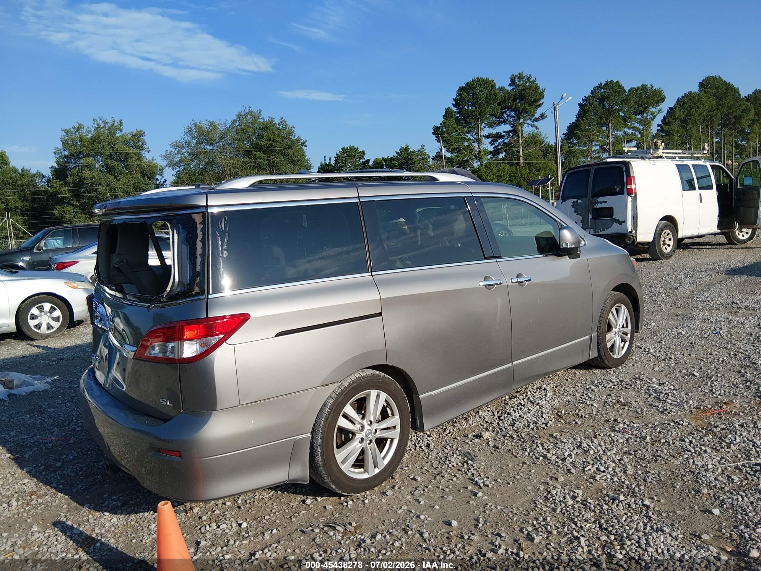 2013 Nissan Quest Sl Gold vin: JN8AE2KP5D9060194