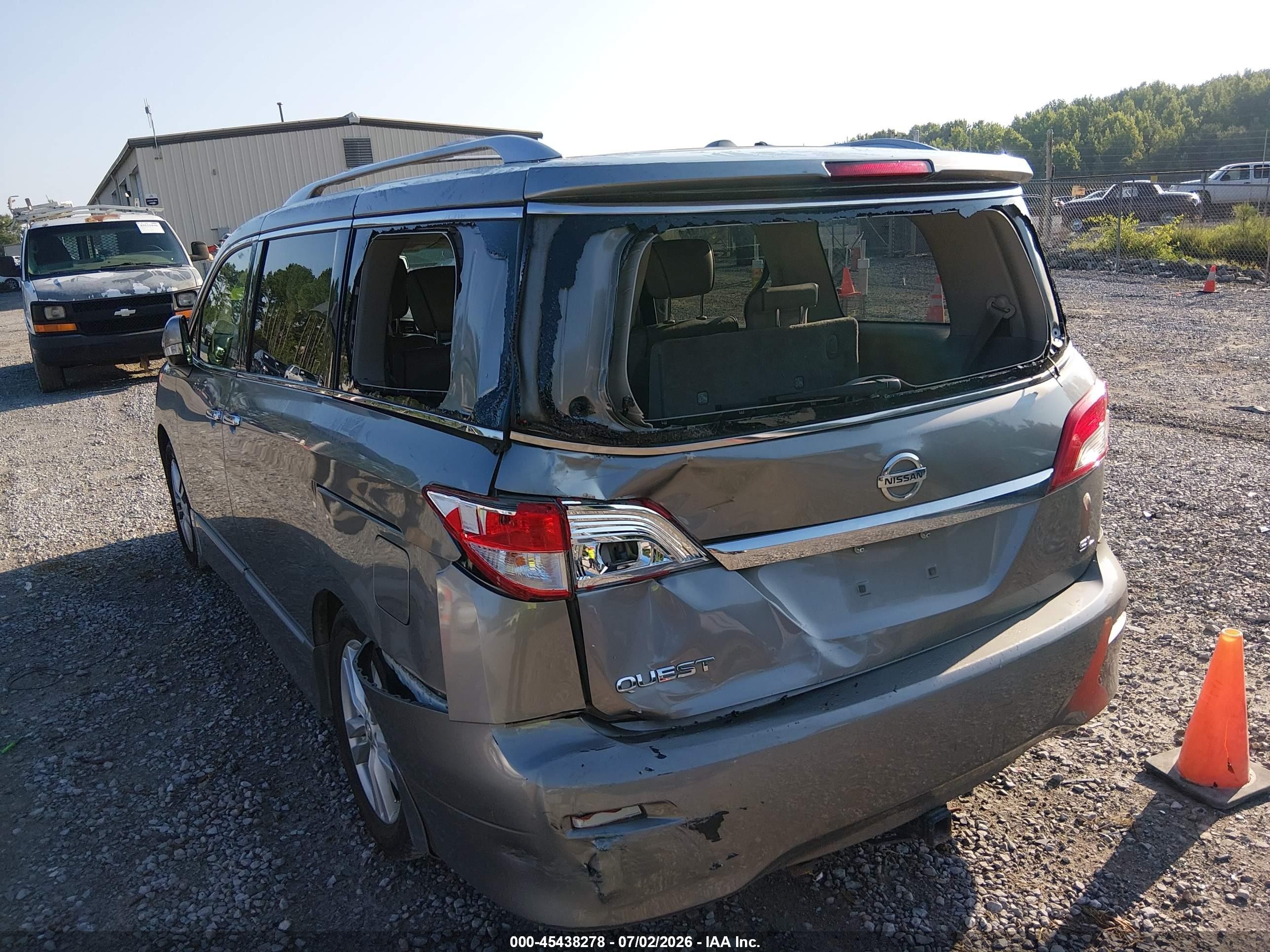2013 Nissan Quest Sl Gold vin: JN8AE2KP5D9060194