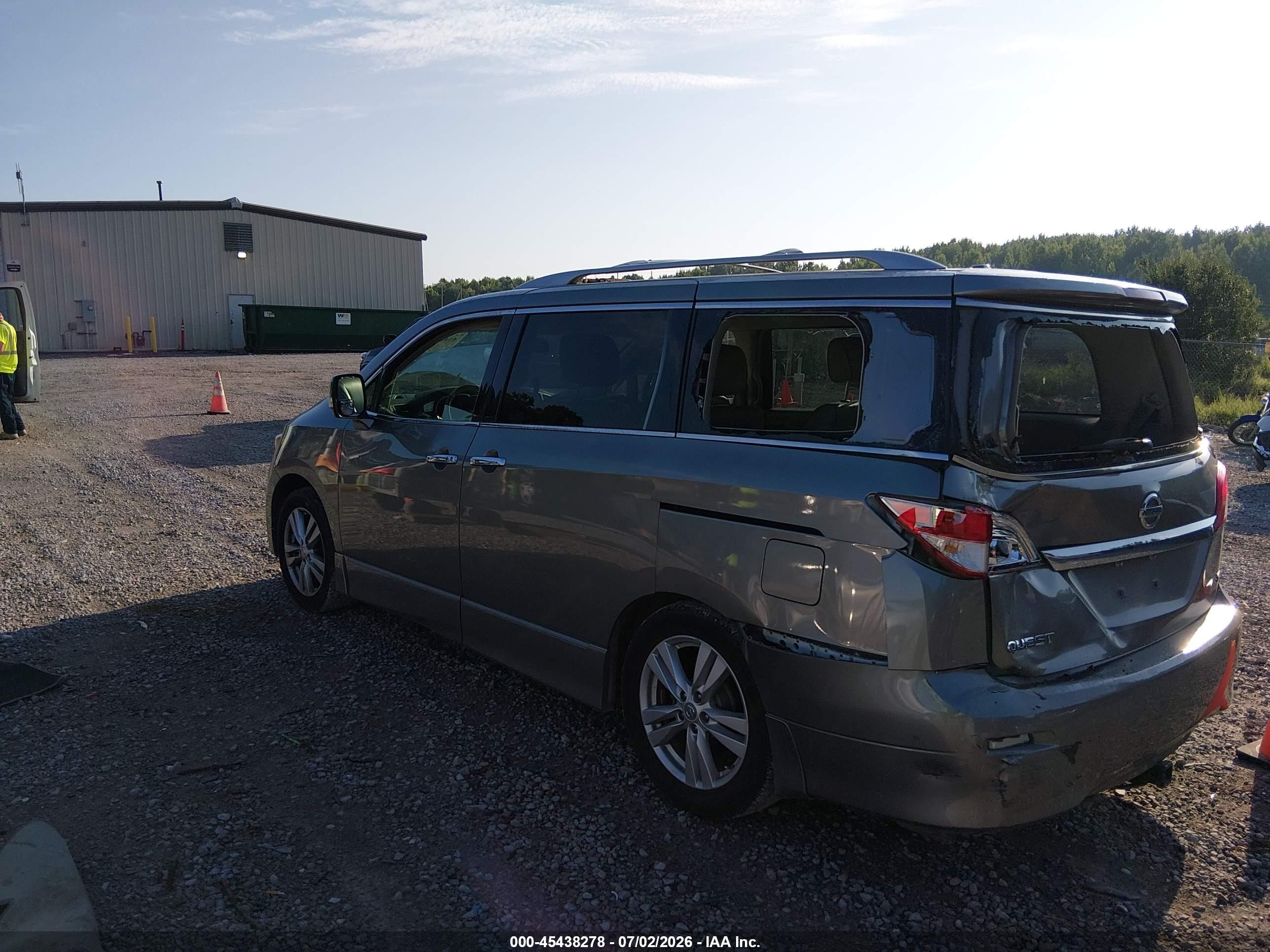 2013 Nissan Quest Sl Gold vin: JN8AE2KP5D9060194