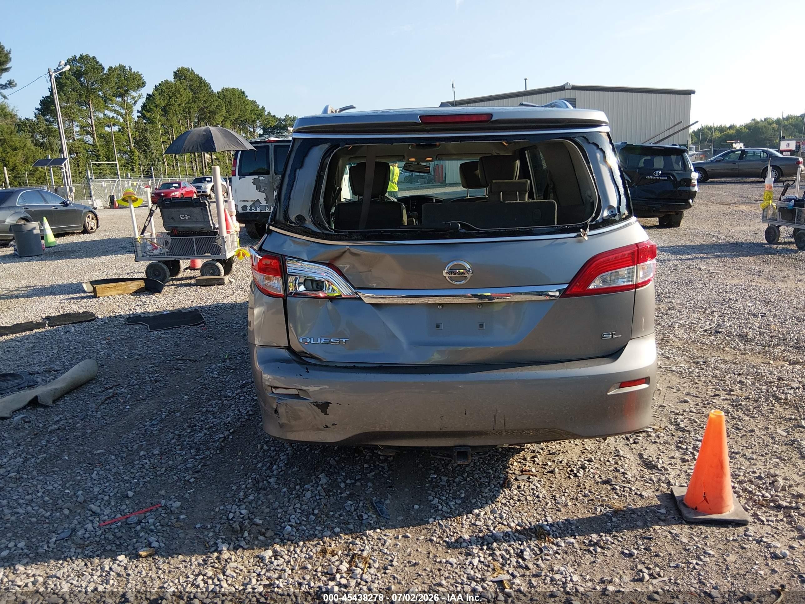 2013 Nissan Quest Sl Gold vin: JN8AE2KP5D9060194