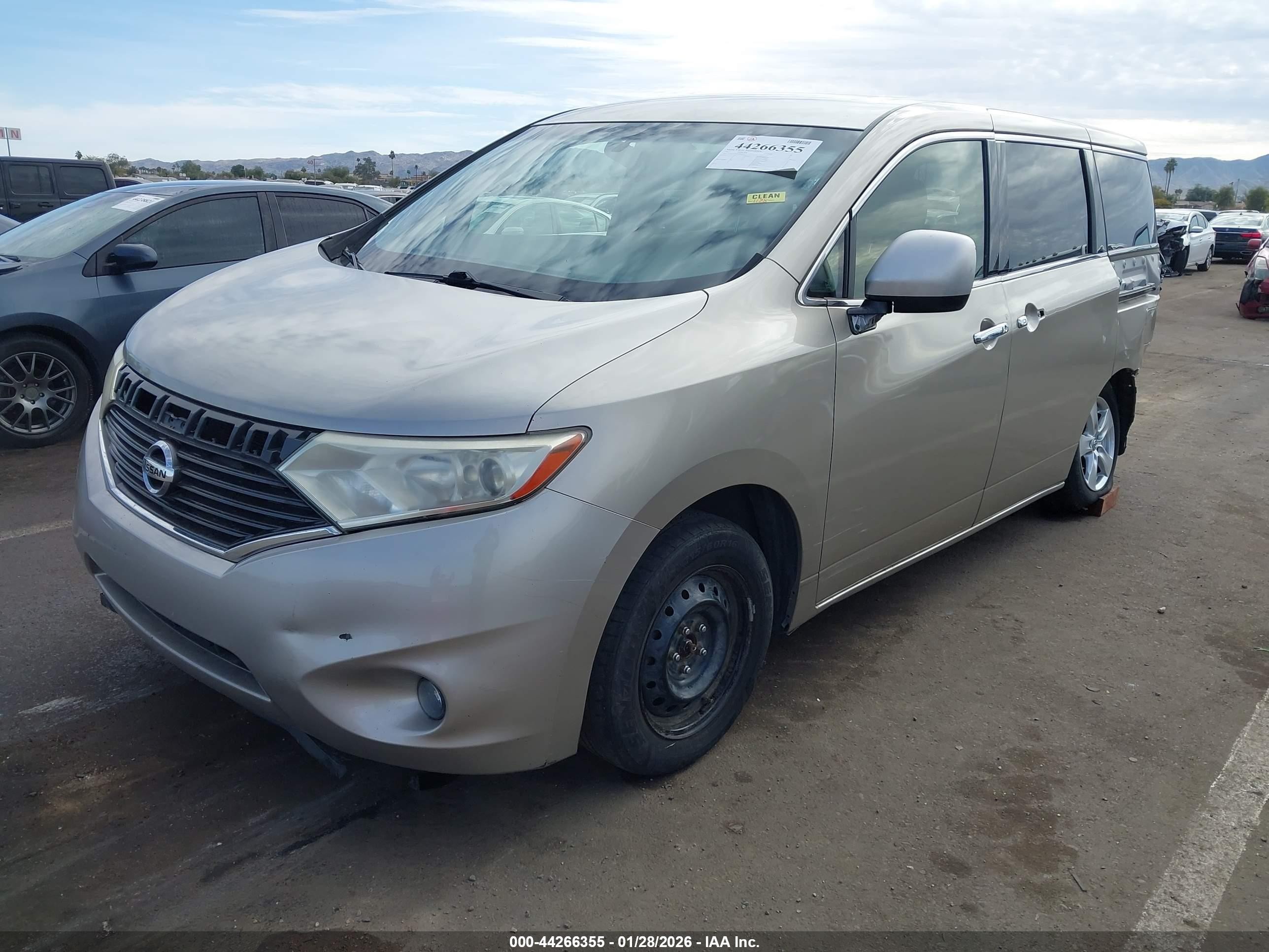 2013 Nissan Quest Sv Серый vin: JN8AE2KP5D9063810