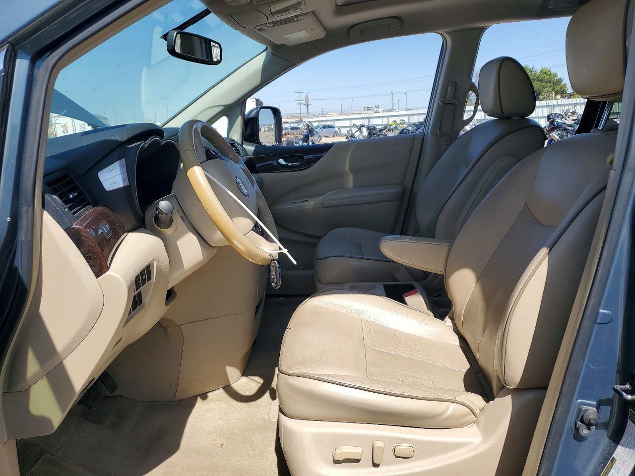 2013 Nissan Quest 3.5 S Blue vin: JN8AE2KP5D9064147