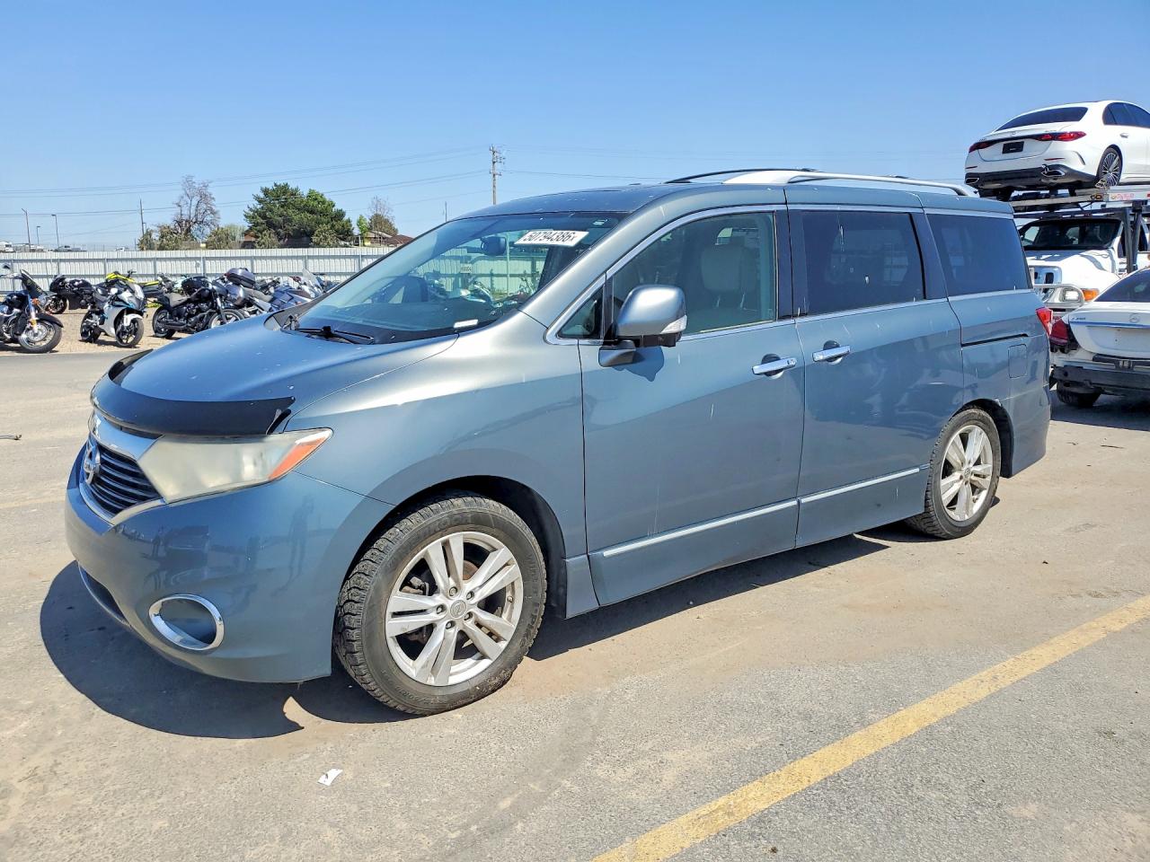 2013 Nissan Quest 3.5 S Blue vin: JN8AE2KP5D9064147