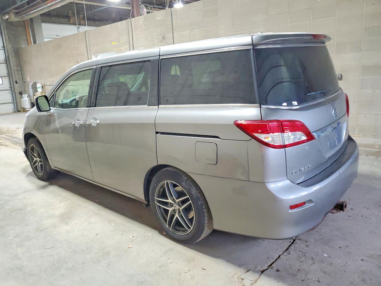 2013 Nissan Quest 3.5 S Gray vin: JN8AE2KP5D9064780