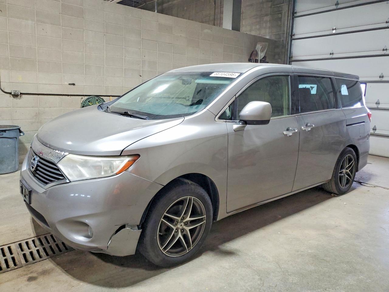 2013 Nissan Quest 3.5 S Gray vin: JN8AE2KP5D9064780