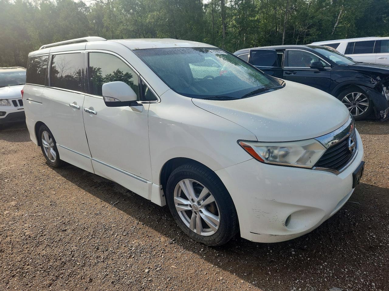 2013 Nissan Quest S White vin: JN8AE2KP5D9067257