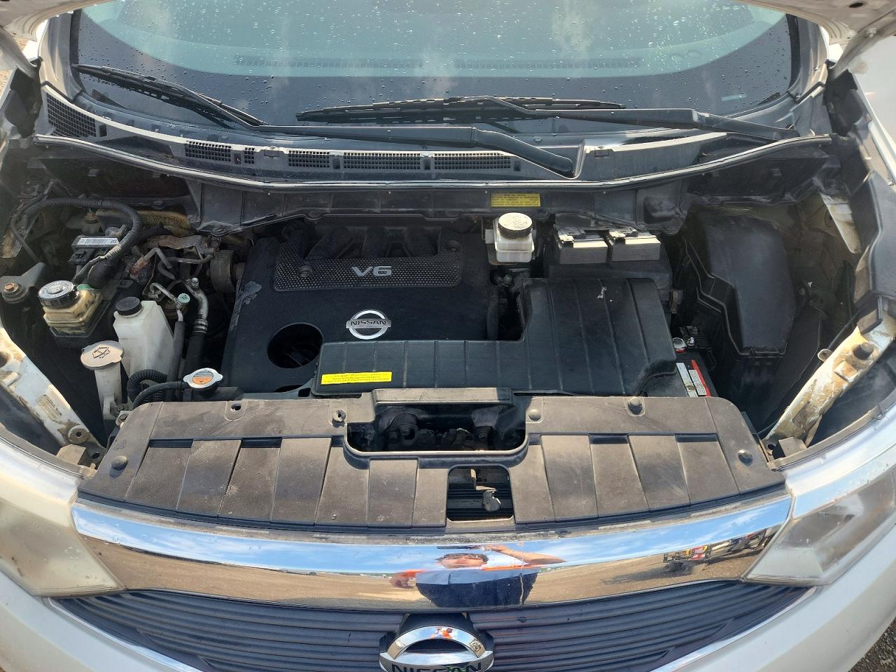 2013 Nissan Quest S White vin: JN8AE2KP5D9067257