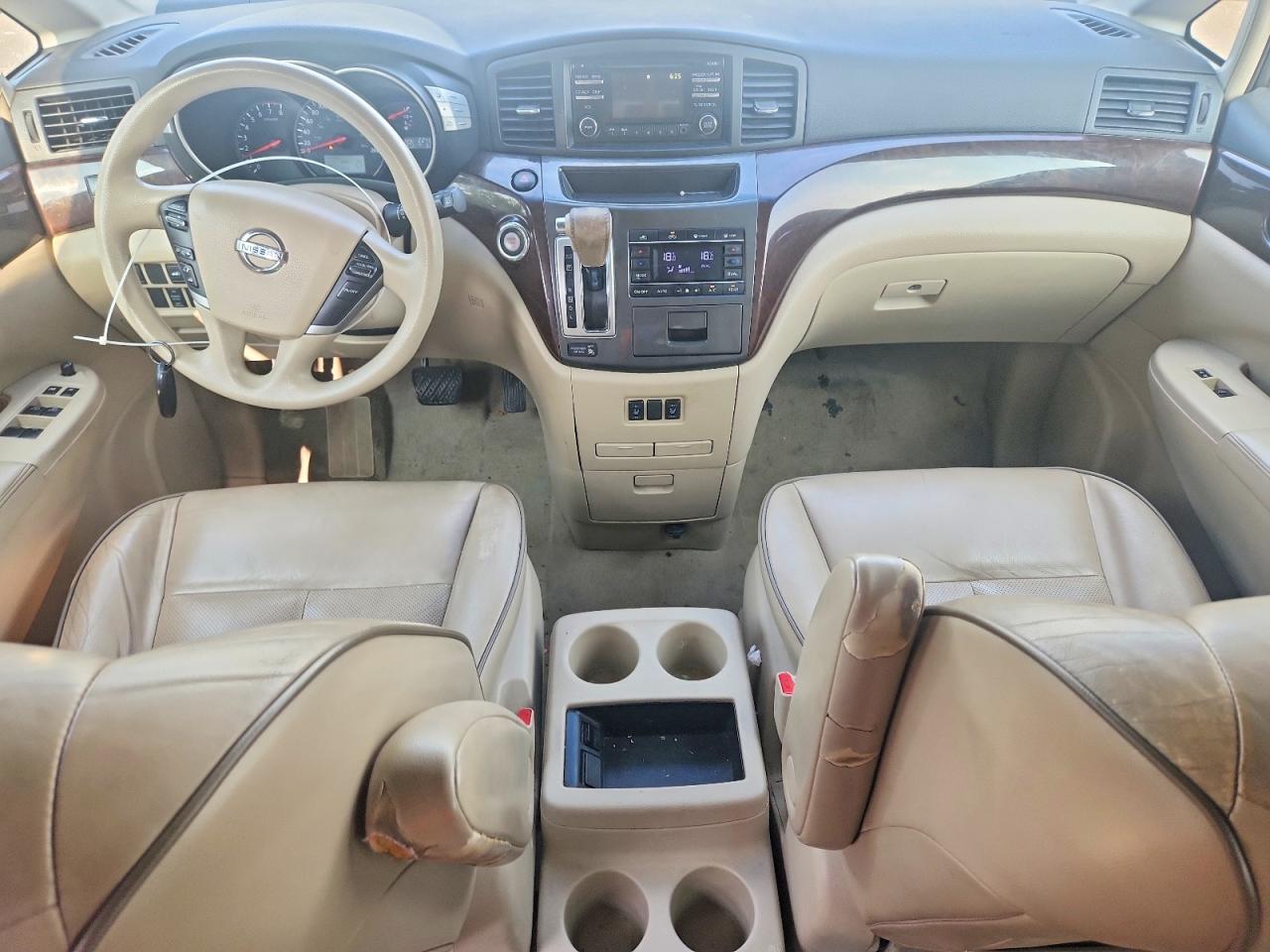 2013 Nissan Quest S White vin: JN8AE2KP5D9067257