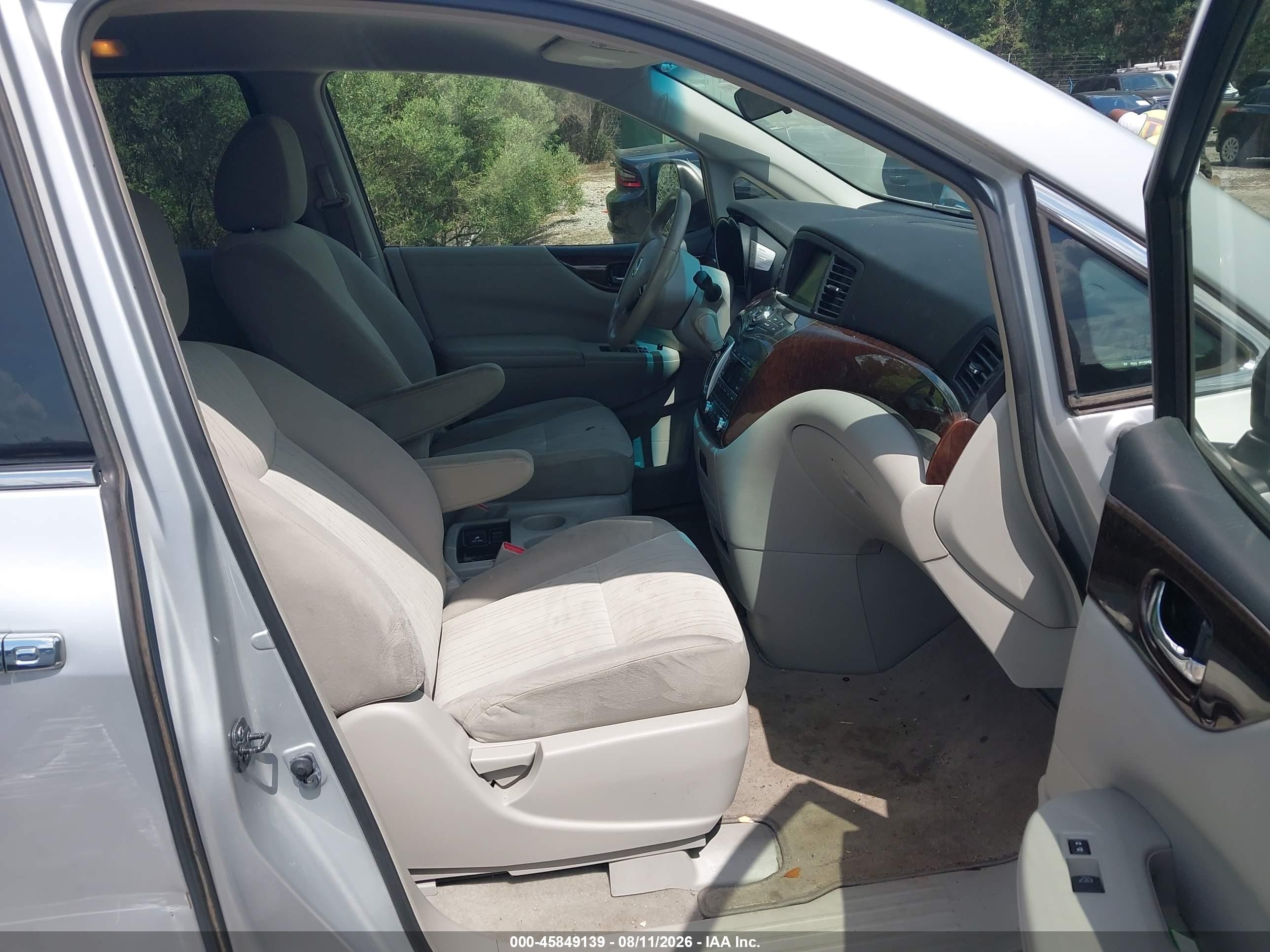 2014 Nissan Quest Sv Silver vin: JN8AE2KP5E9107564