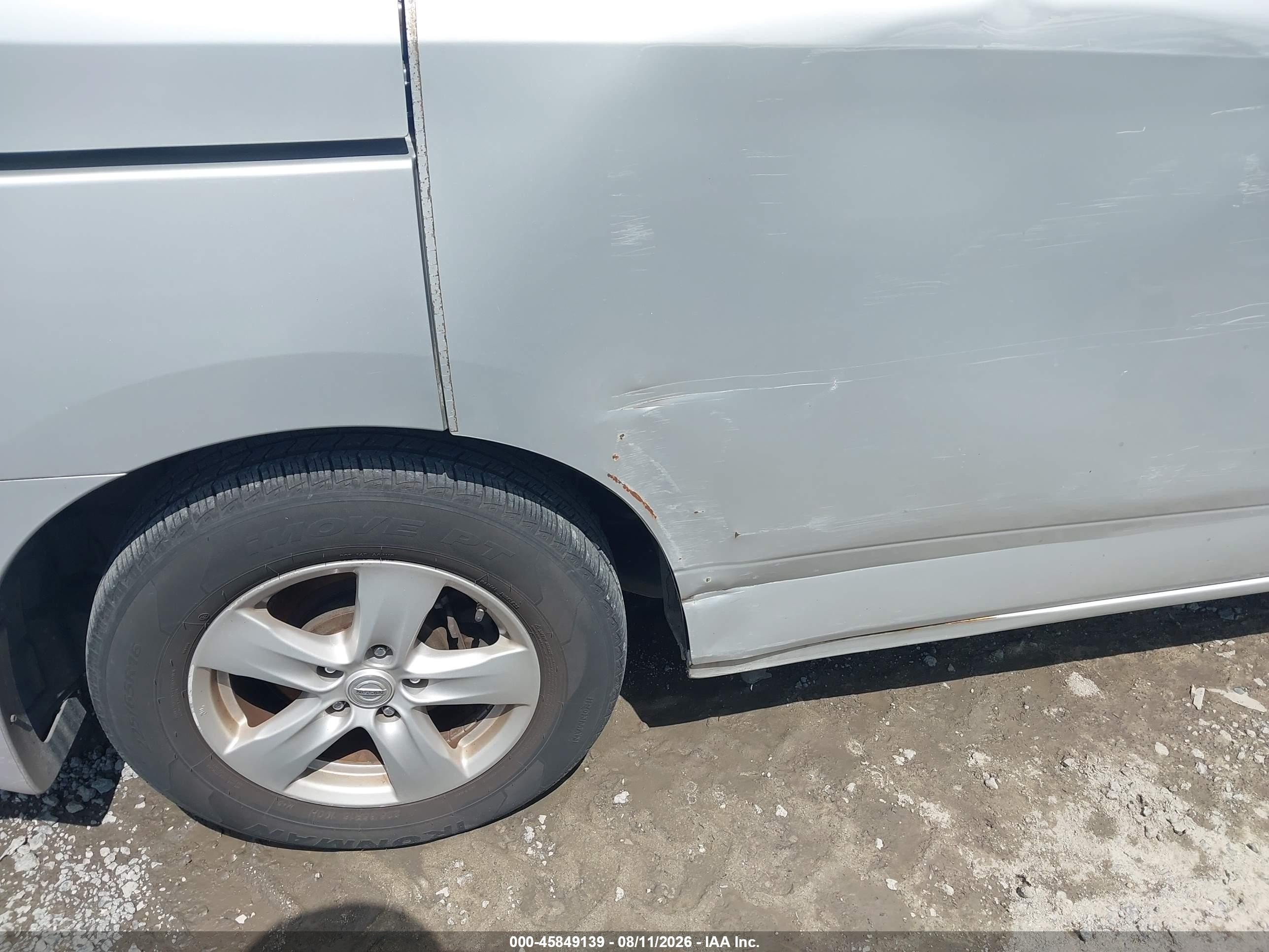 2014 Nissan Quest Sv Silver vin: JN8AE2KP5E9107564