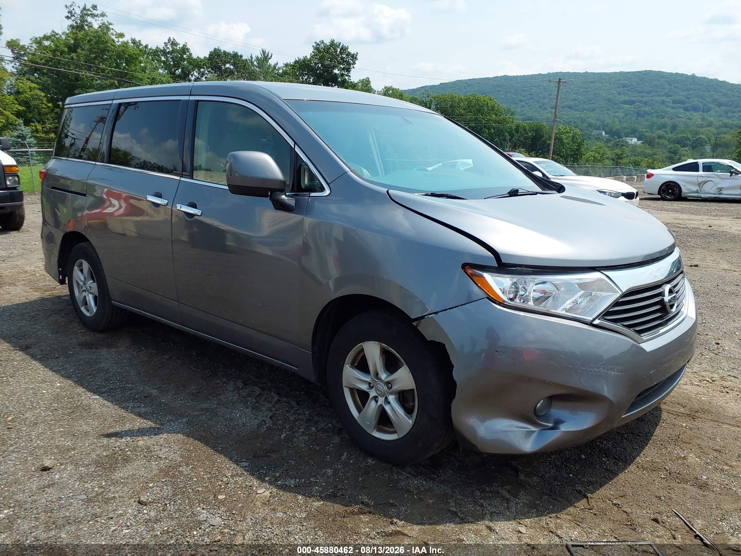 2015 Nissan Quest Platinum/s/sl/sv Gray vin: JN8AE2KP5F9128500