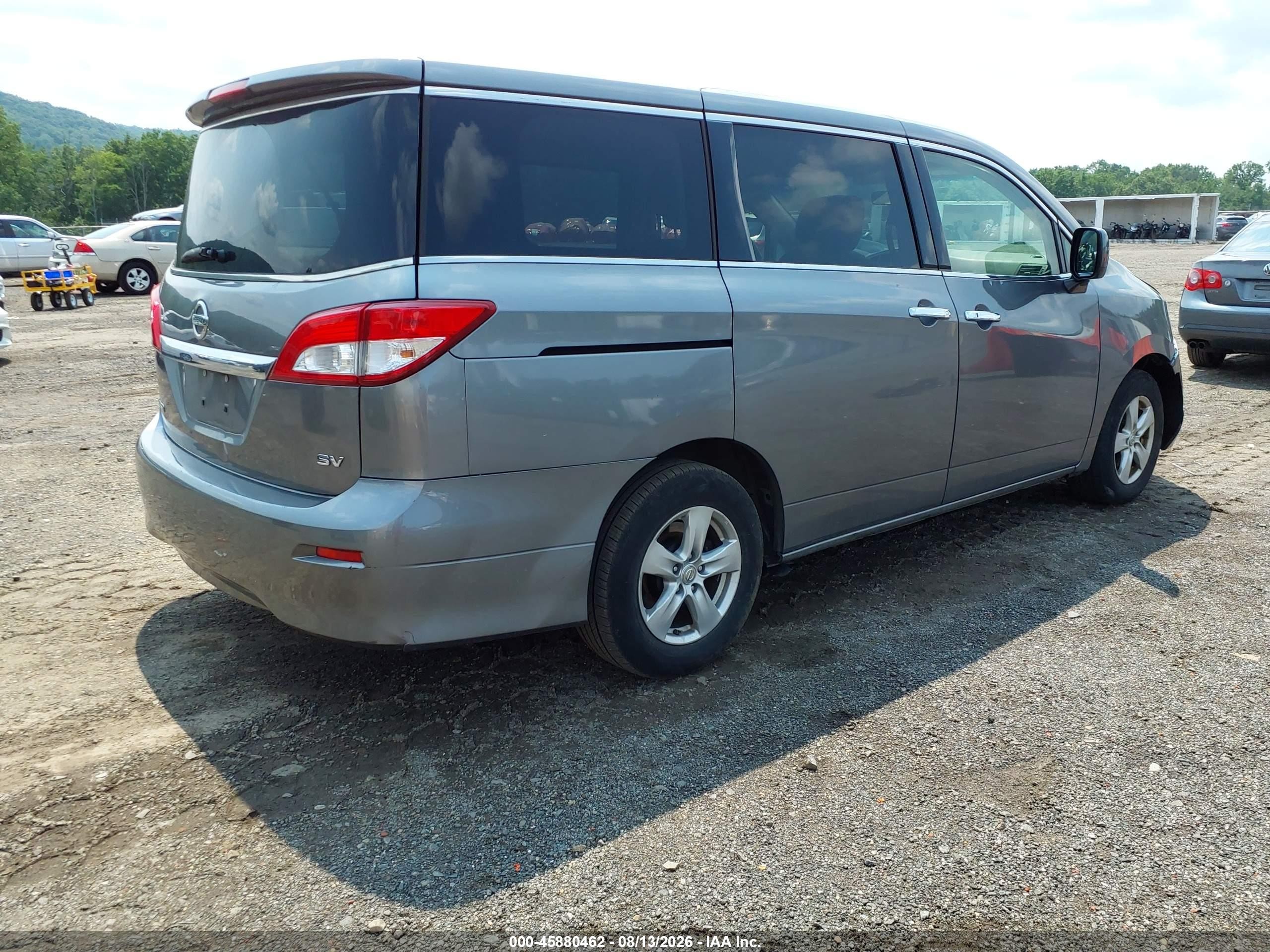 2015 Nissan Quest Platinum/s/sl/sv Gray vin: JN8AE2KP5F9128500