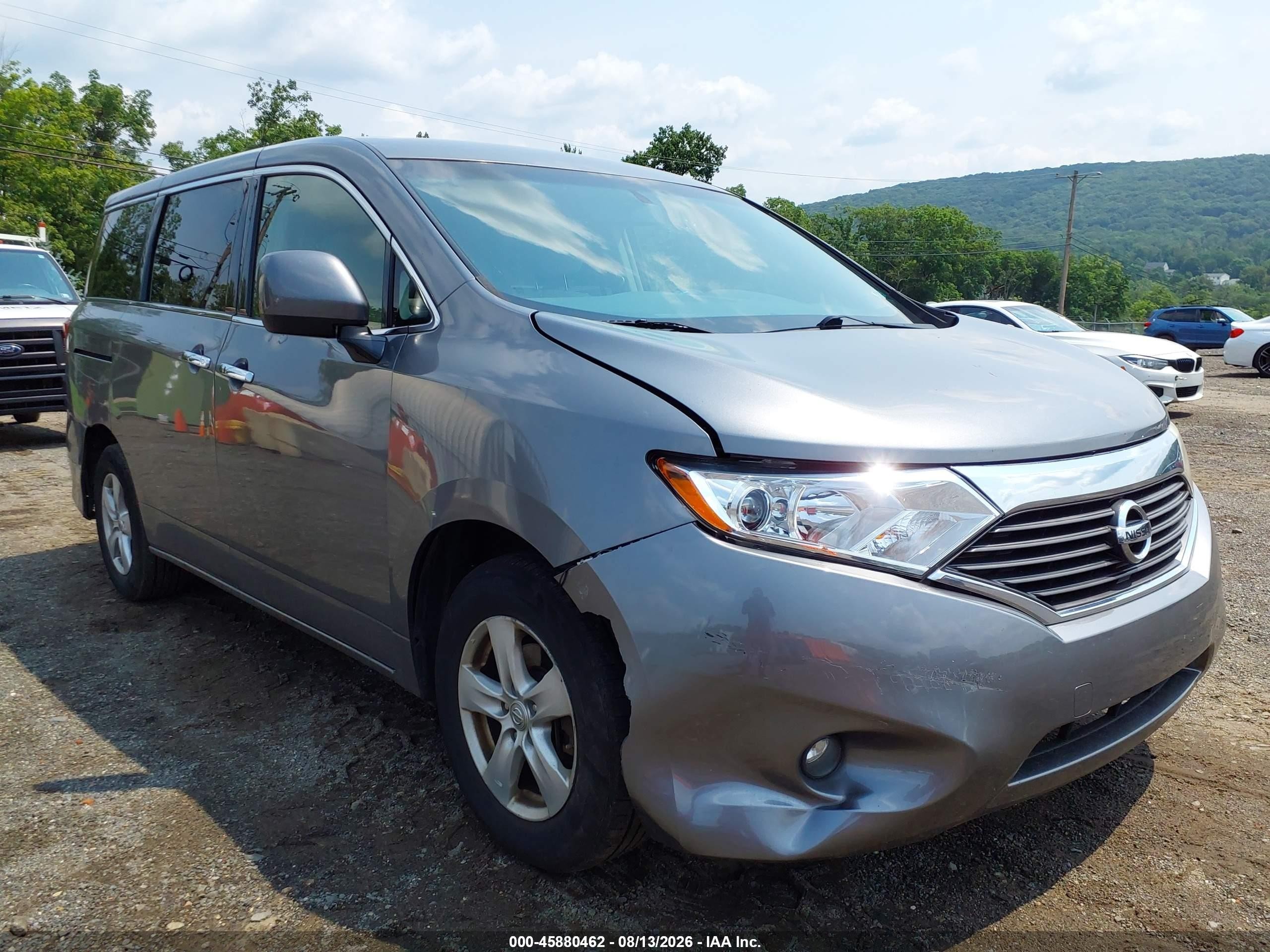2015 Nissan Quest Platinum/s/sl/sv Gray vin: JN8AE2KP5F9128500