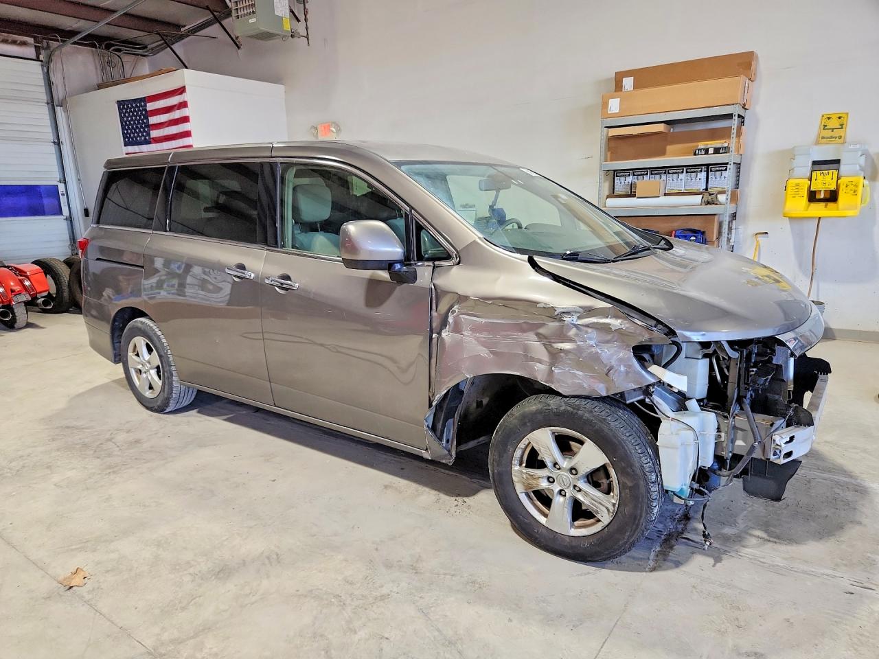 2015 Nissan Quest 3.5 Sv Gray vin: JN8AE2KP5F9130036