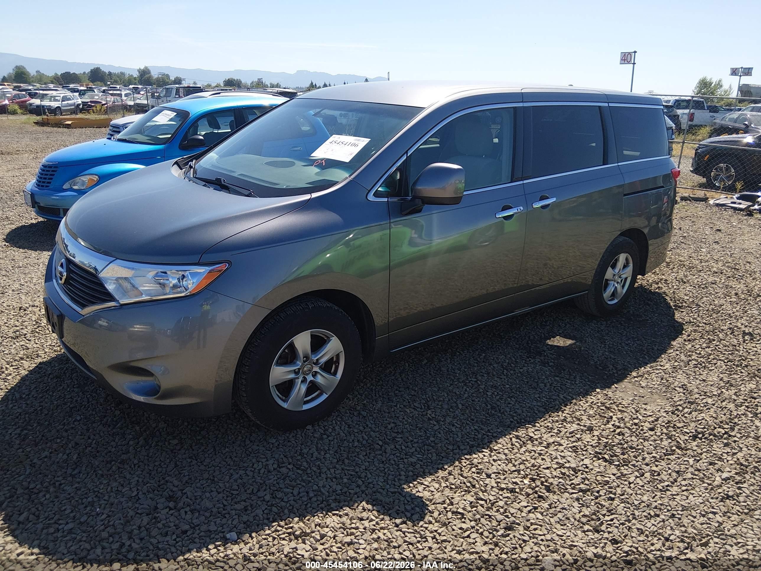 2015 Nissan Quest Platinum/s/sl/sv Gray vin: JN8AE2KP5F9130392