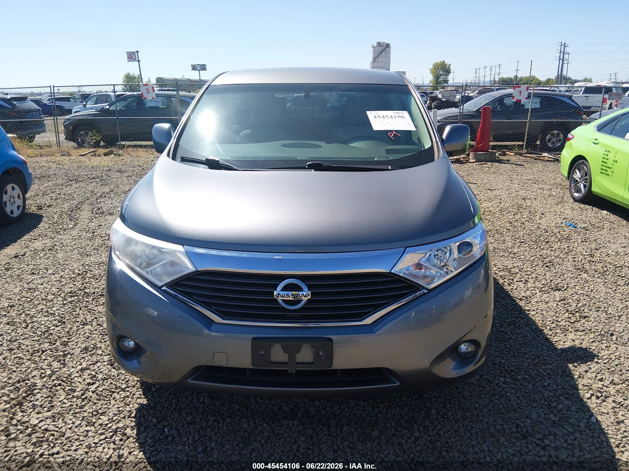 2015 Nissan Quest Platinum/s/sl/sv Gray vin: JN8AE2KP5F9130392