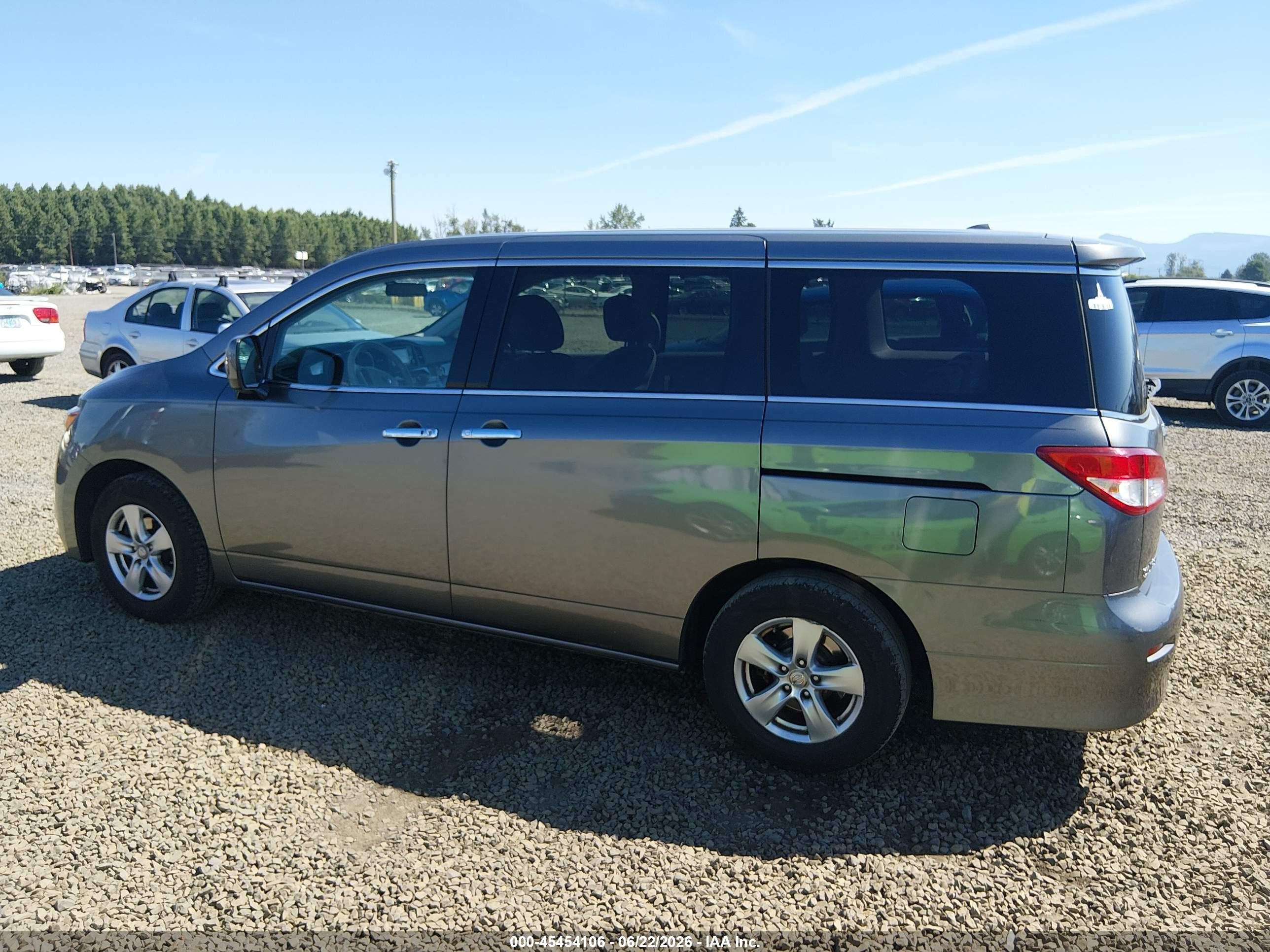 2015 Nissan Quest Platinum/s/sl/sv Gray vin: JN8AE2KP5F9130392
