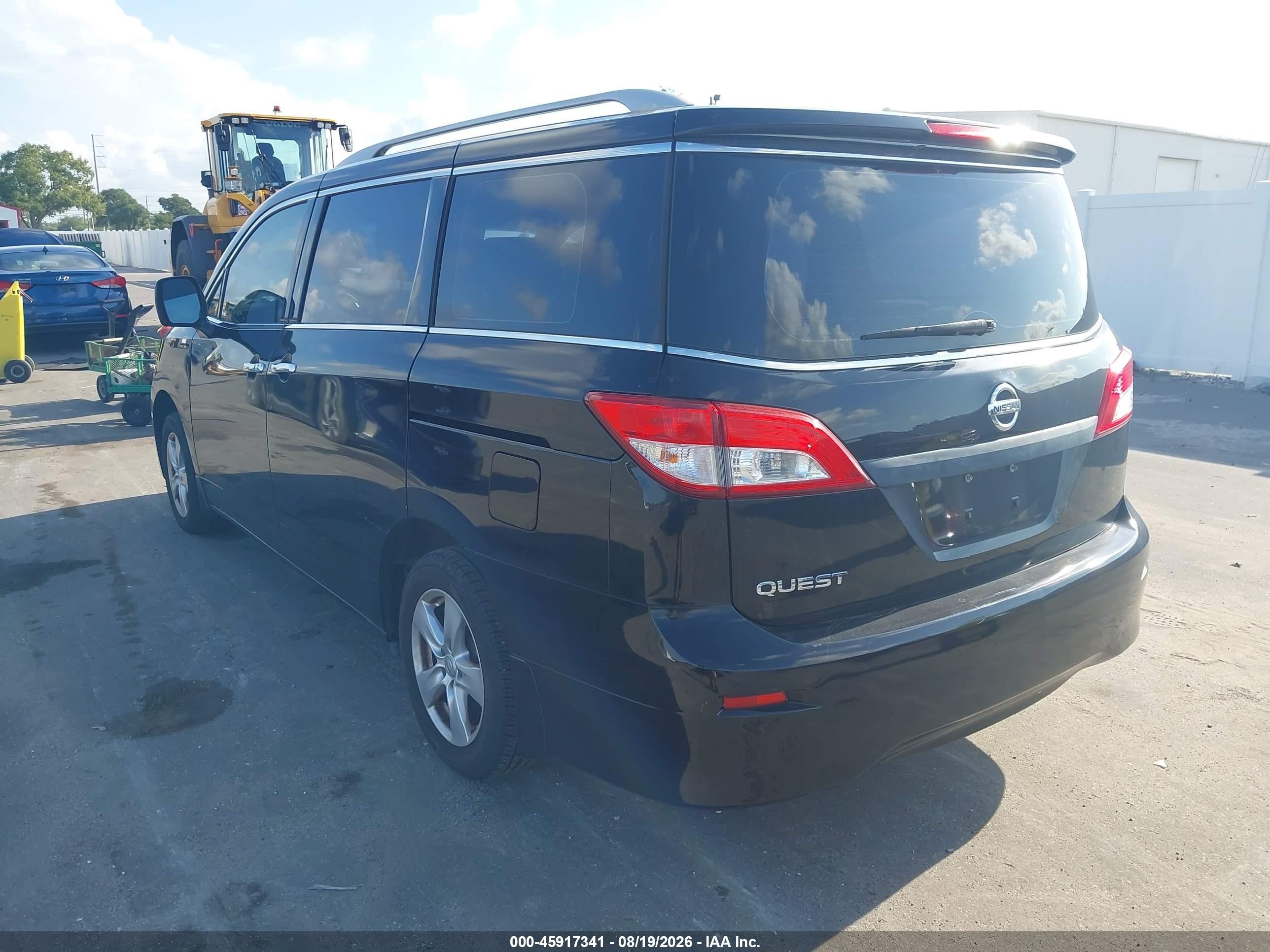 2015 Nissan Quest Platinum/s/sl/sv Black vin: JN8AE2KP5F9130716