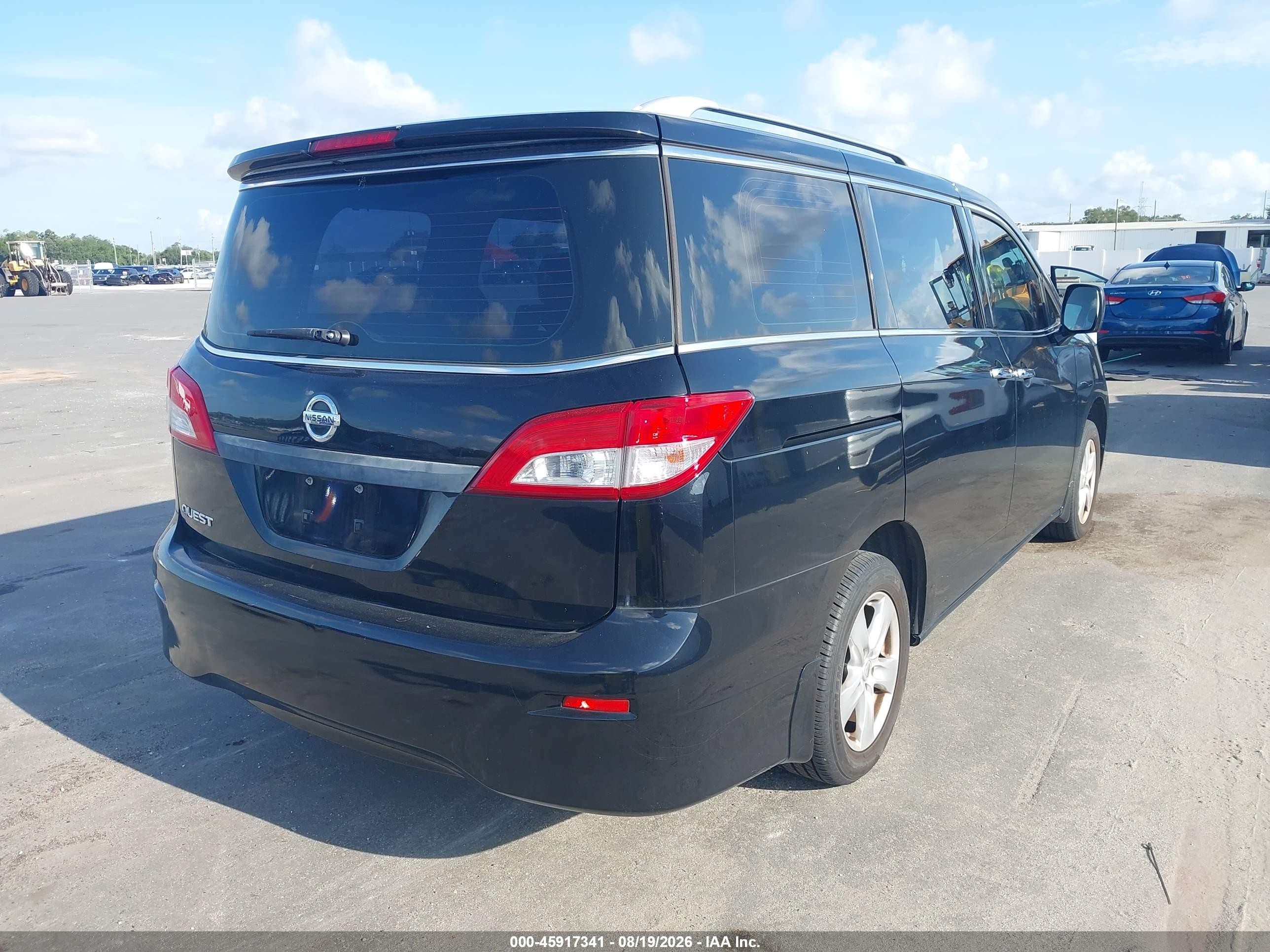 2015 Nissan Quest Platinum/s/sl/sv Black vin: JN8AE2KP5F9130716