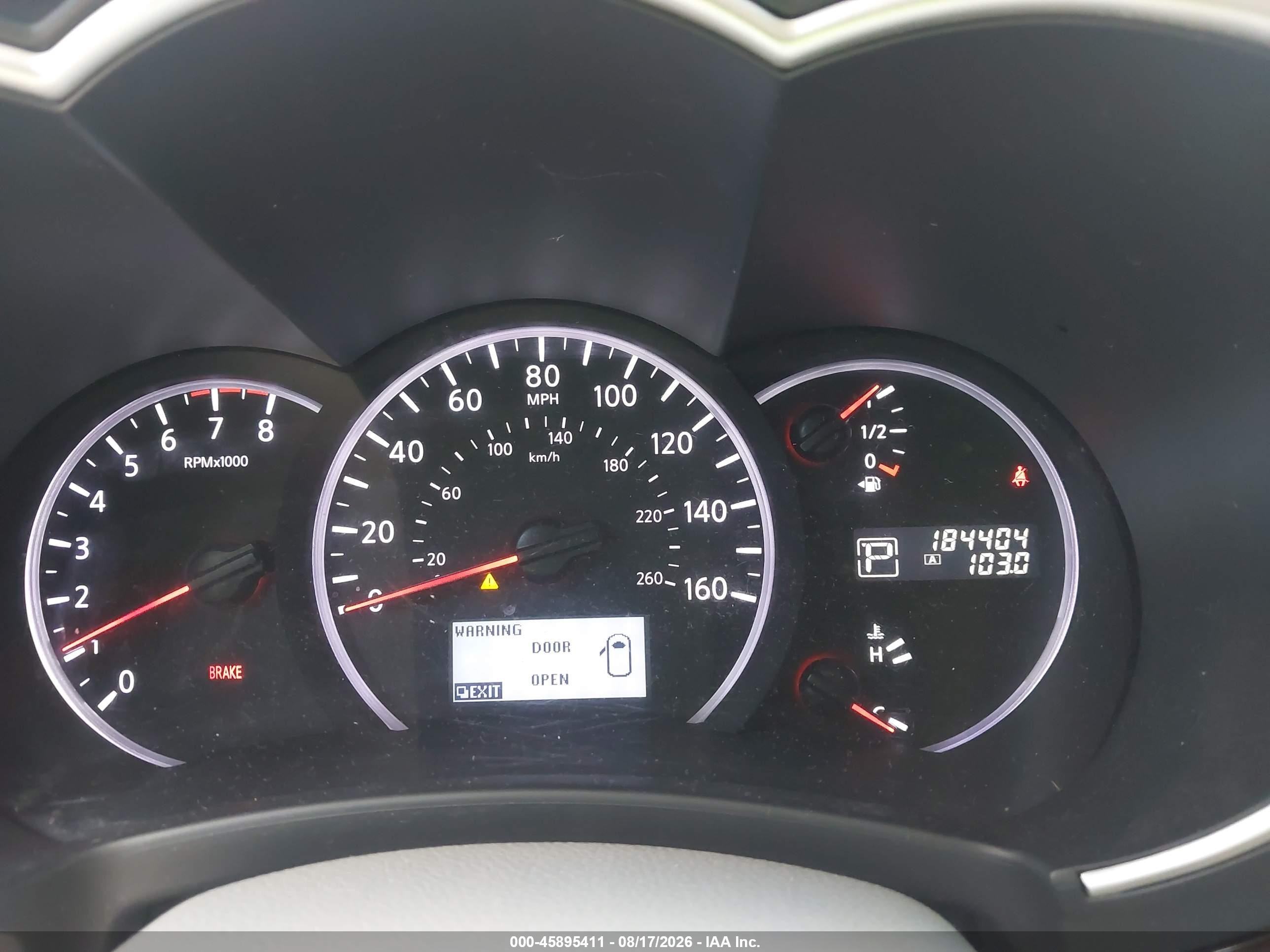 2011 Nissan Quest Sl Blue vin: JN8AE2KP6B9000583