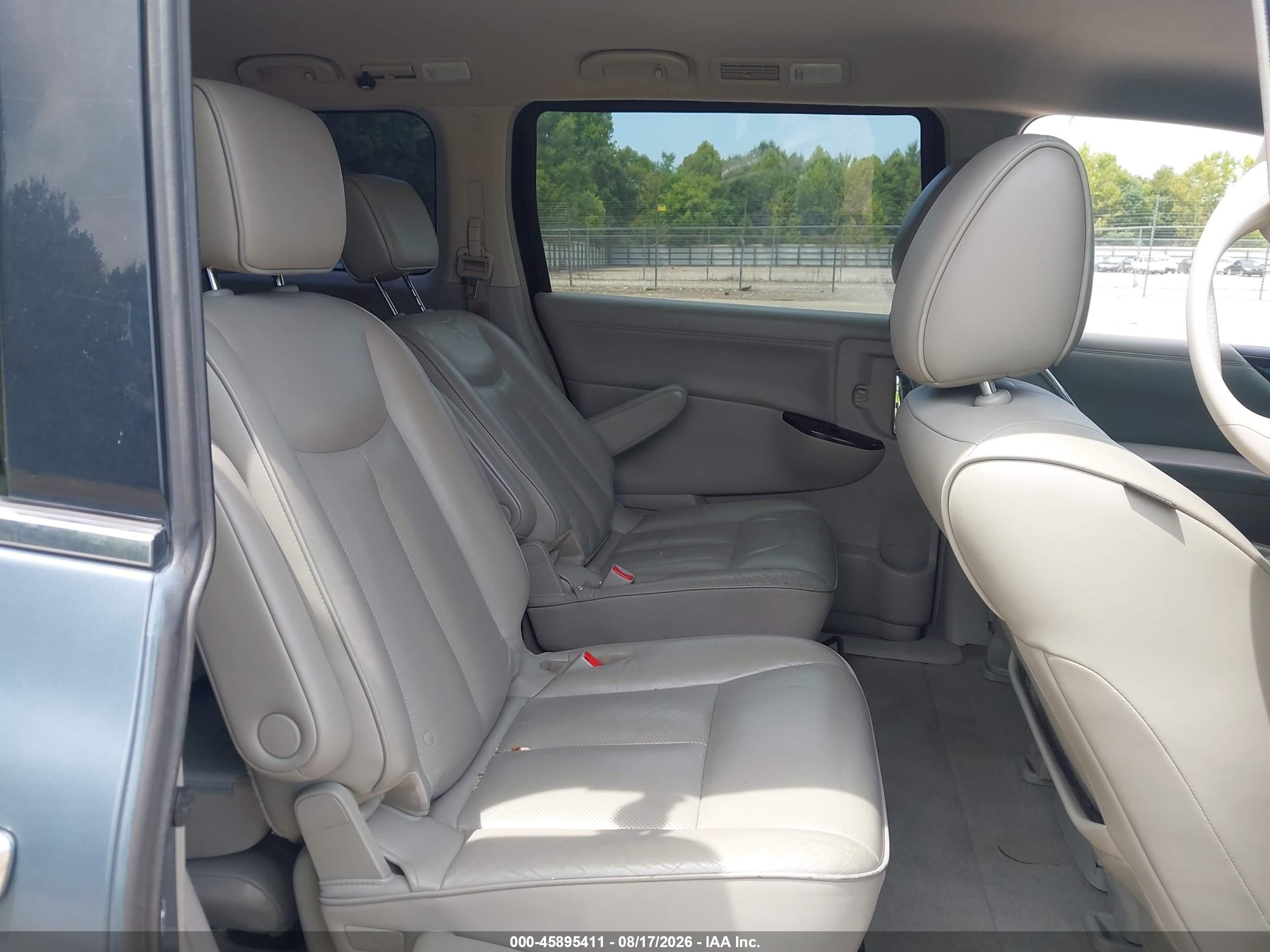 2011 Nissan Quest Sl Blue vin: JN8AE2KP6B9000583