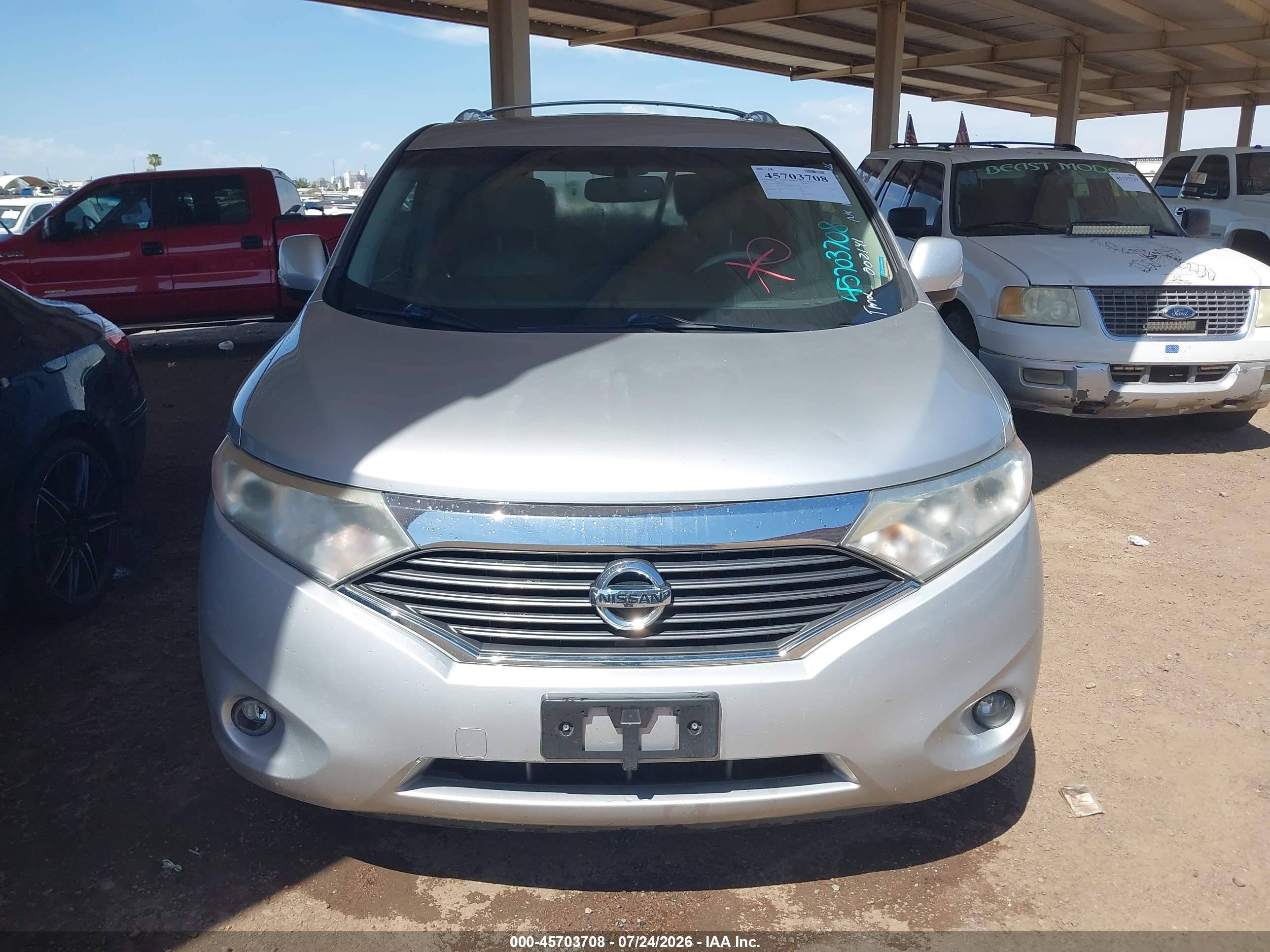 2011 Nissan Quest Le Gray vin: JN8AE2KP6B9002141