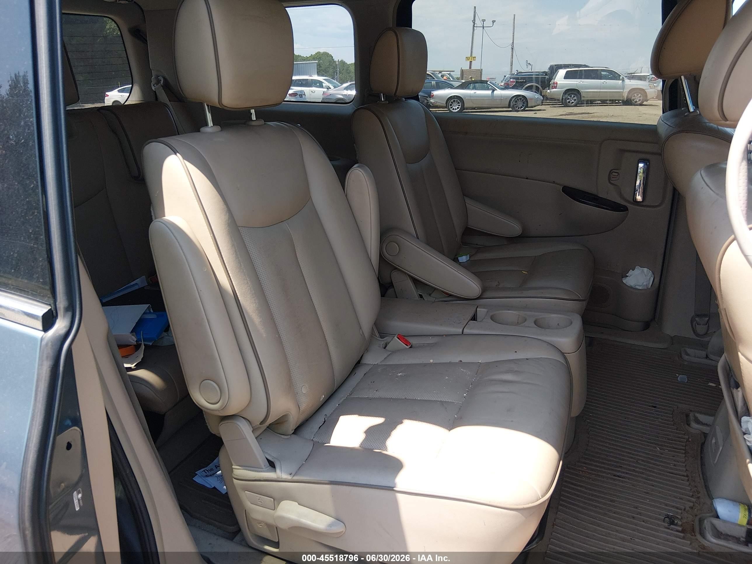 2011 Nissan Quest Sl Blue vin: JN8AE2KP6B9010935