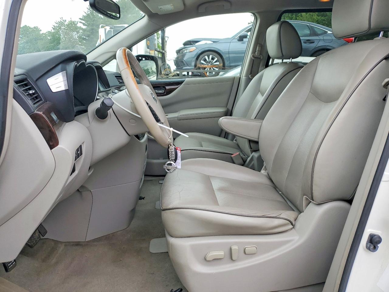 2012 Nissan Quest 3.5 S White vin: JN8AE2KP6C9031740