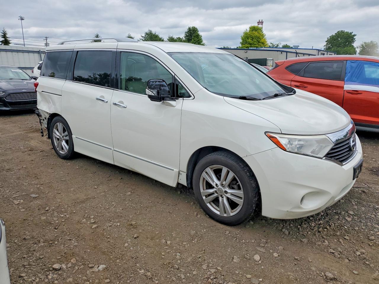 2012 Nissan Quest 3.5 S White vin: JN8AE2KP6C9031740