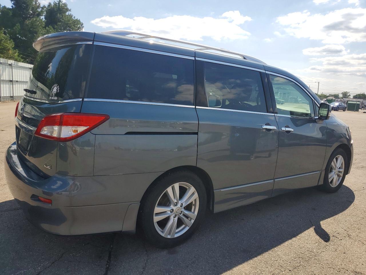 2012 Nissan Quest 3.5 S Blue vin: JN8AE2KP6C9033777