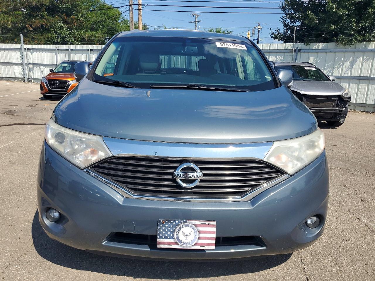 2012 Nissan Quest 3.5 S Blue vin: JN8AE2KP6C9033777