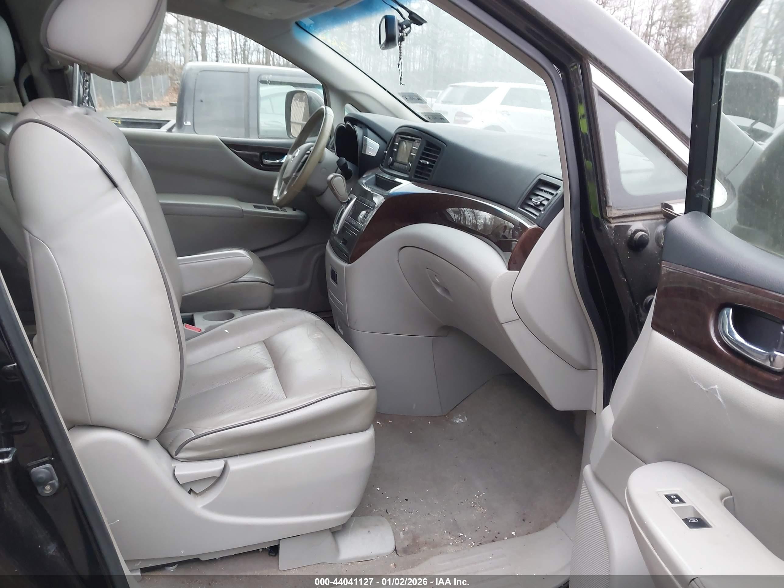 2012 Nissan Quest Sl Черный vin: JN8AE2KP6C9034511