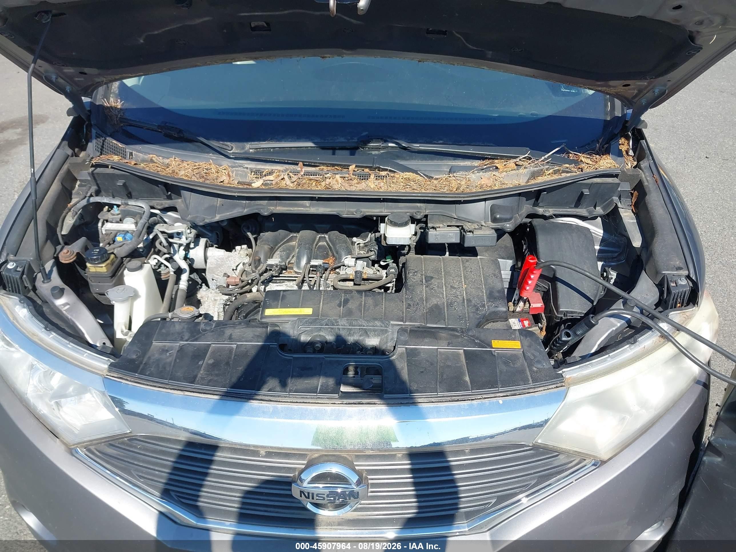 2012 Nissan Quest Le Gray vin: JN8AE2KP6C9035853