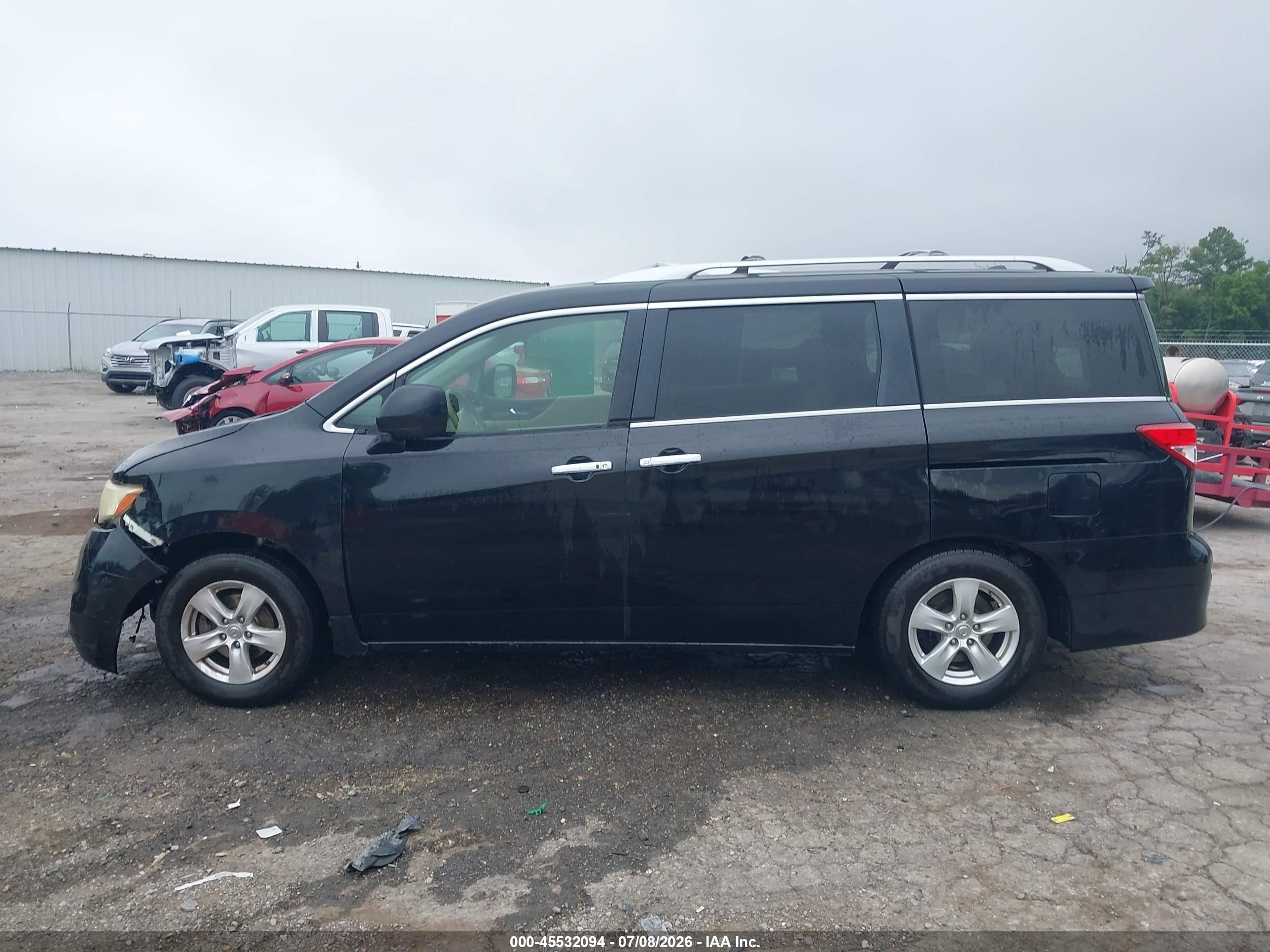 2012 Nissan Quest Sv Black vin: JN8AE2KP6C9039093