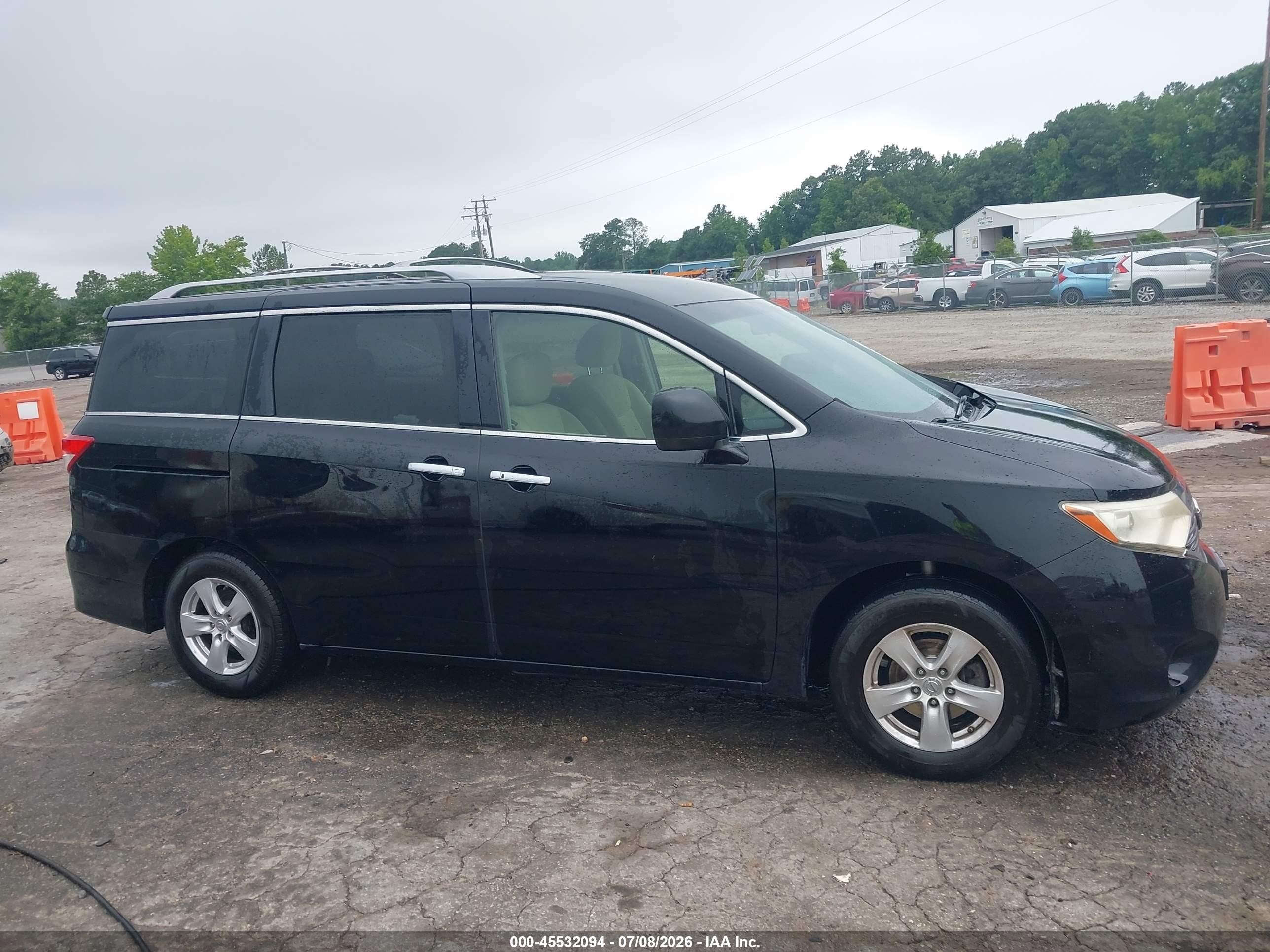 2012 Nissan Quest Sv Black vin: JN8AE2KP6C9039093