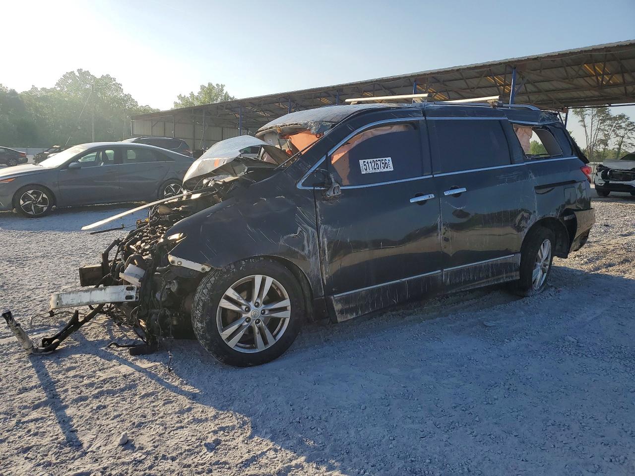 2012 Nissan Quest 3.5 S Black vin: JN8AE2KP6C9040406