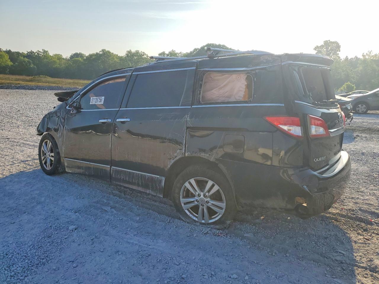 2012 Nissan Quest 3.5 S Black vin: JN8AE2KP6C9040406