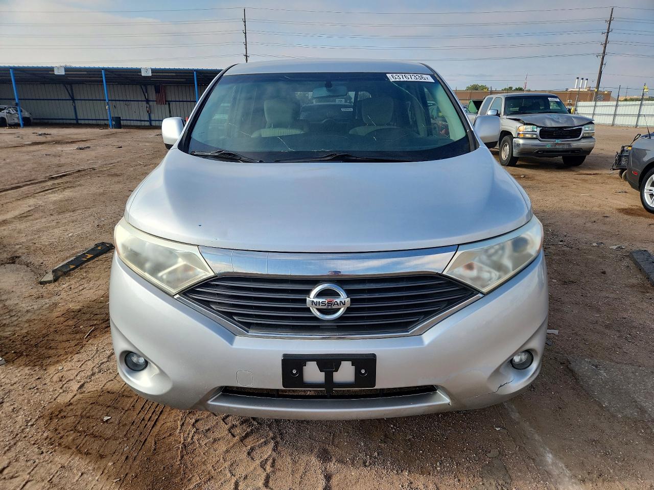 2012 Nissan Quest 3.5 S Silver vin: JN8AE2KP6C9046397