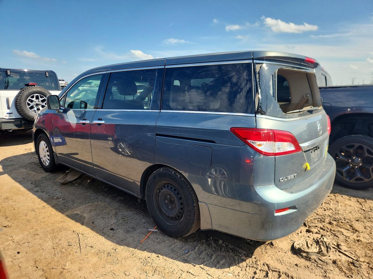 2012 Nissan Quest 3.5 S Gray vin: JN8AE2KP6C9047520