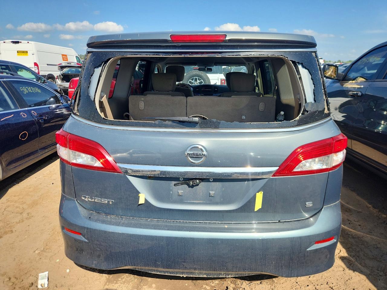 2012 Nissan Quest 3.5 S Gray vin: JN8AE2KP6C9047520