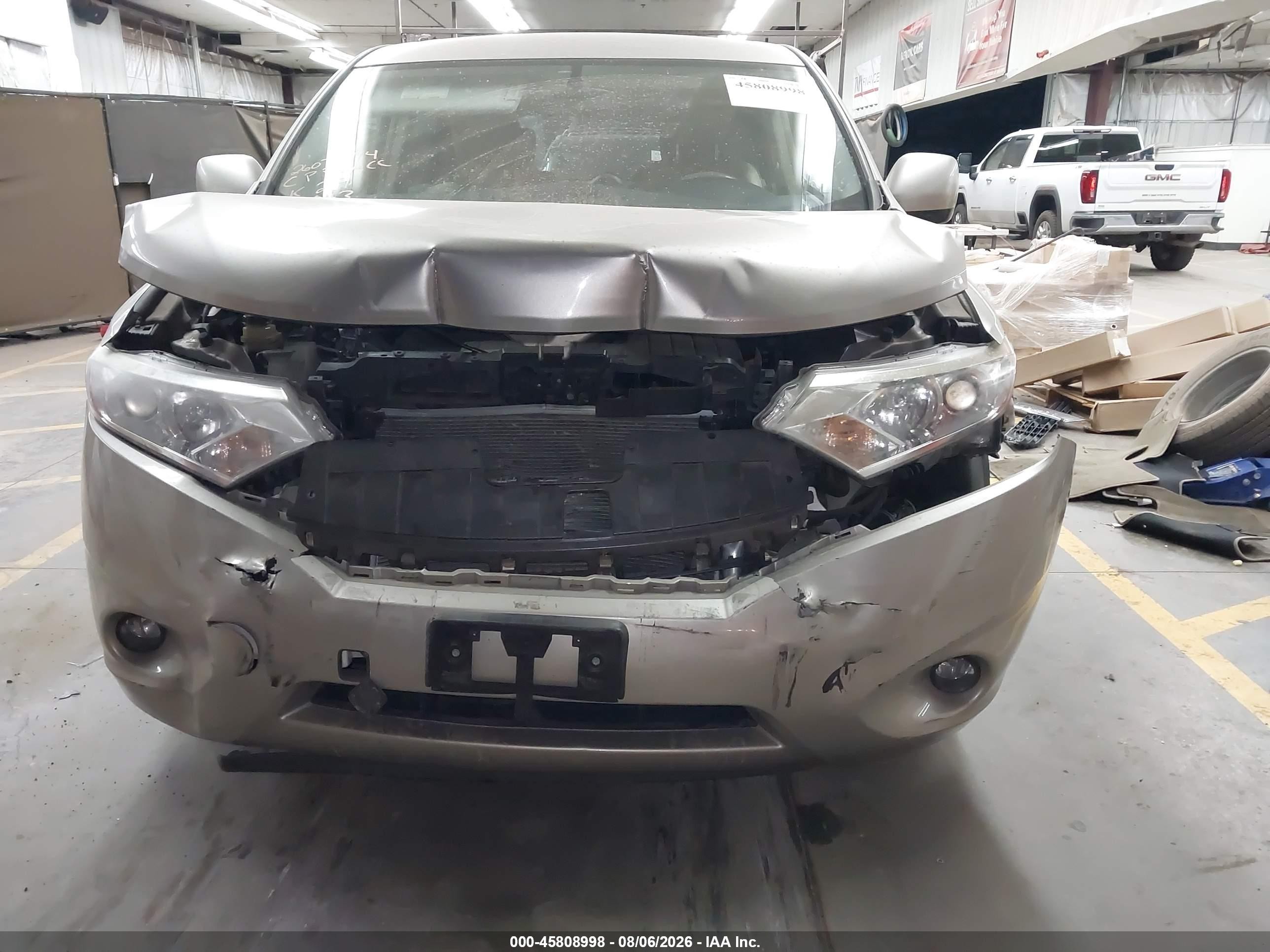 2013 Nissan Quest Sv Золотой vin: JN8AE2KP6D9060043