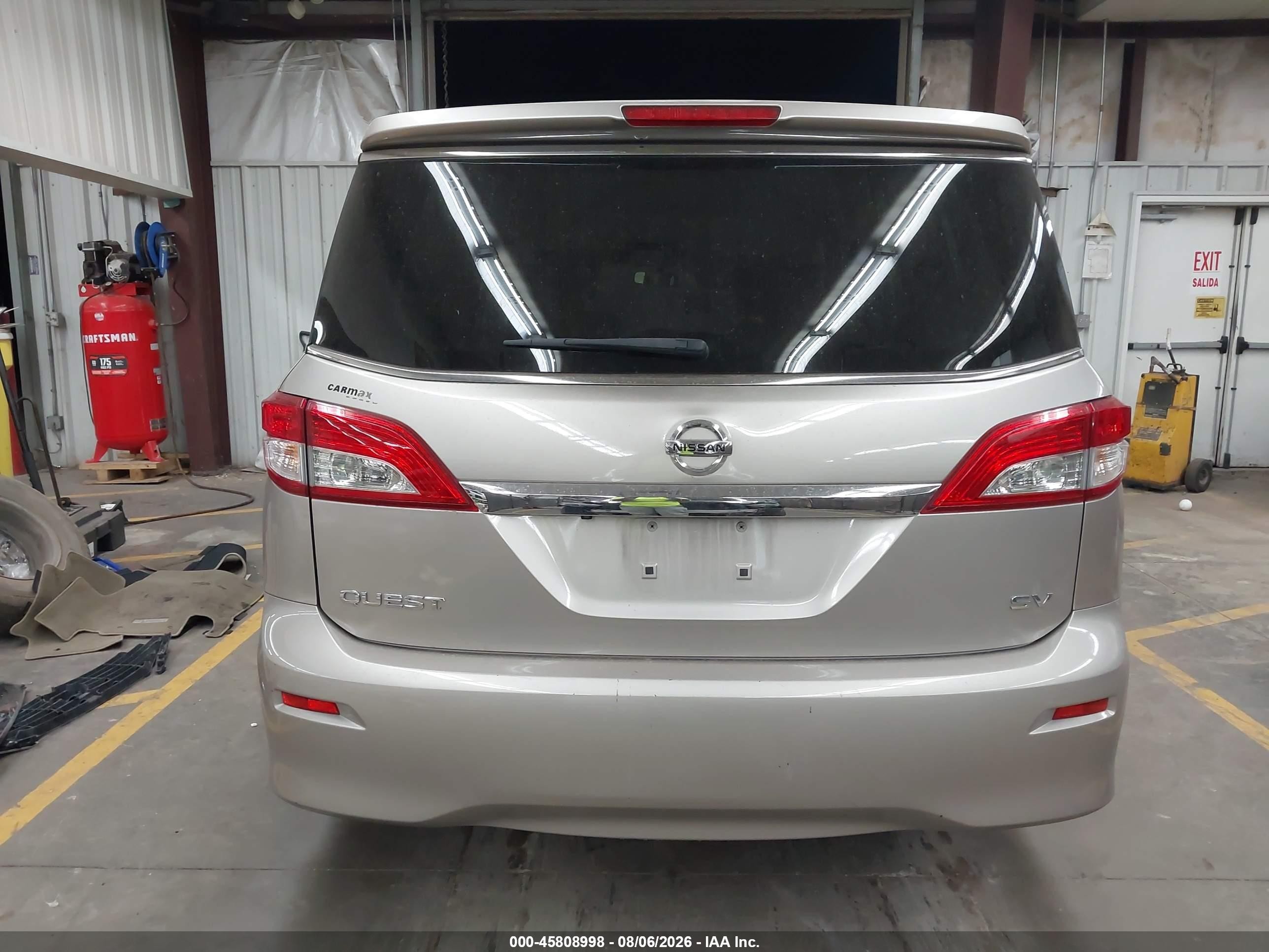 2013 Nissan Quest Sv Золотой vin: JN8AE2KP6D9060043