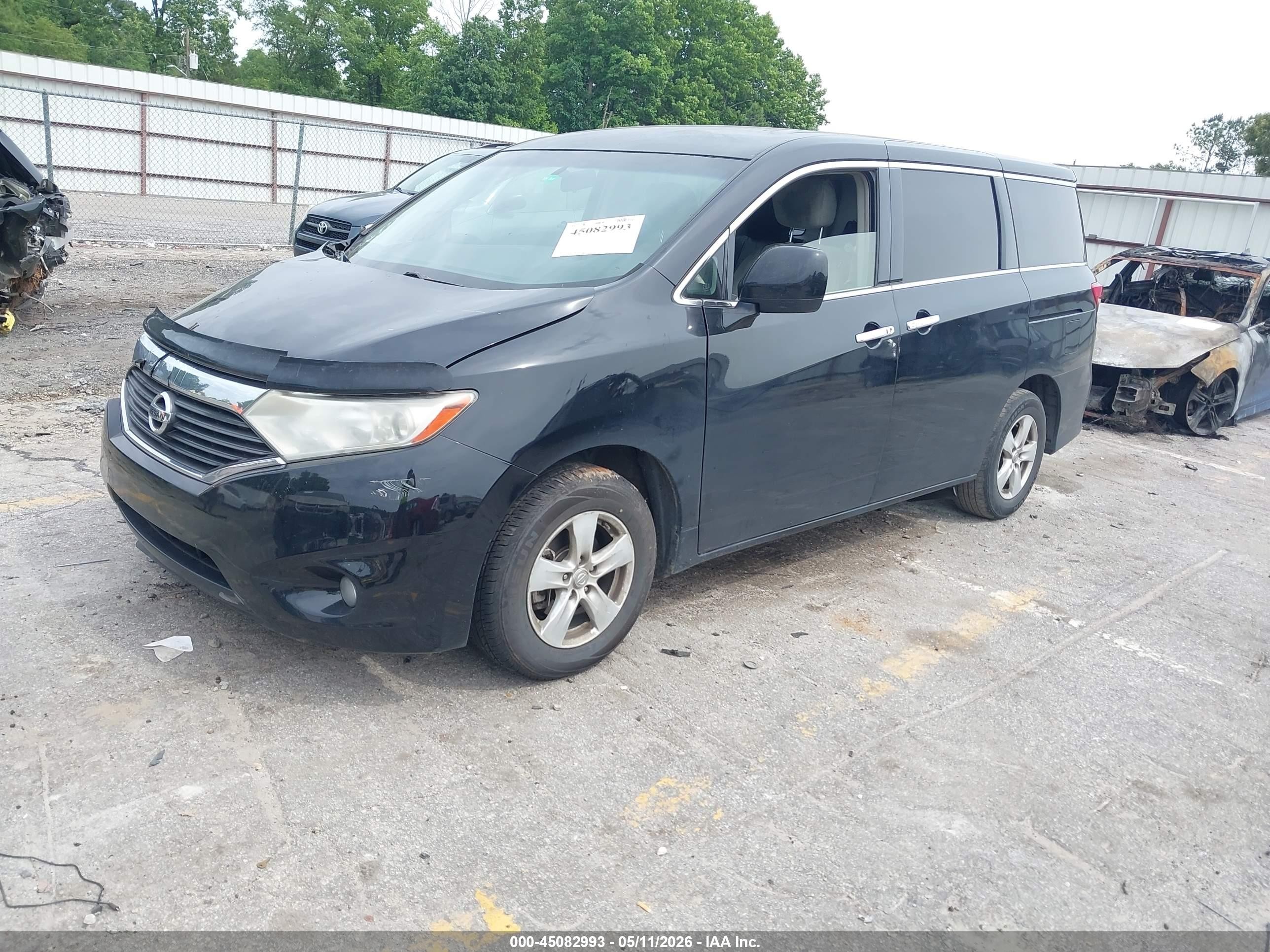 2013 Nissan Quest Sv Black vin: JN8AE2KP6D9070961