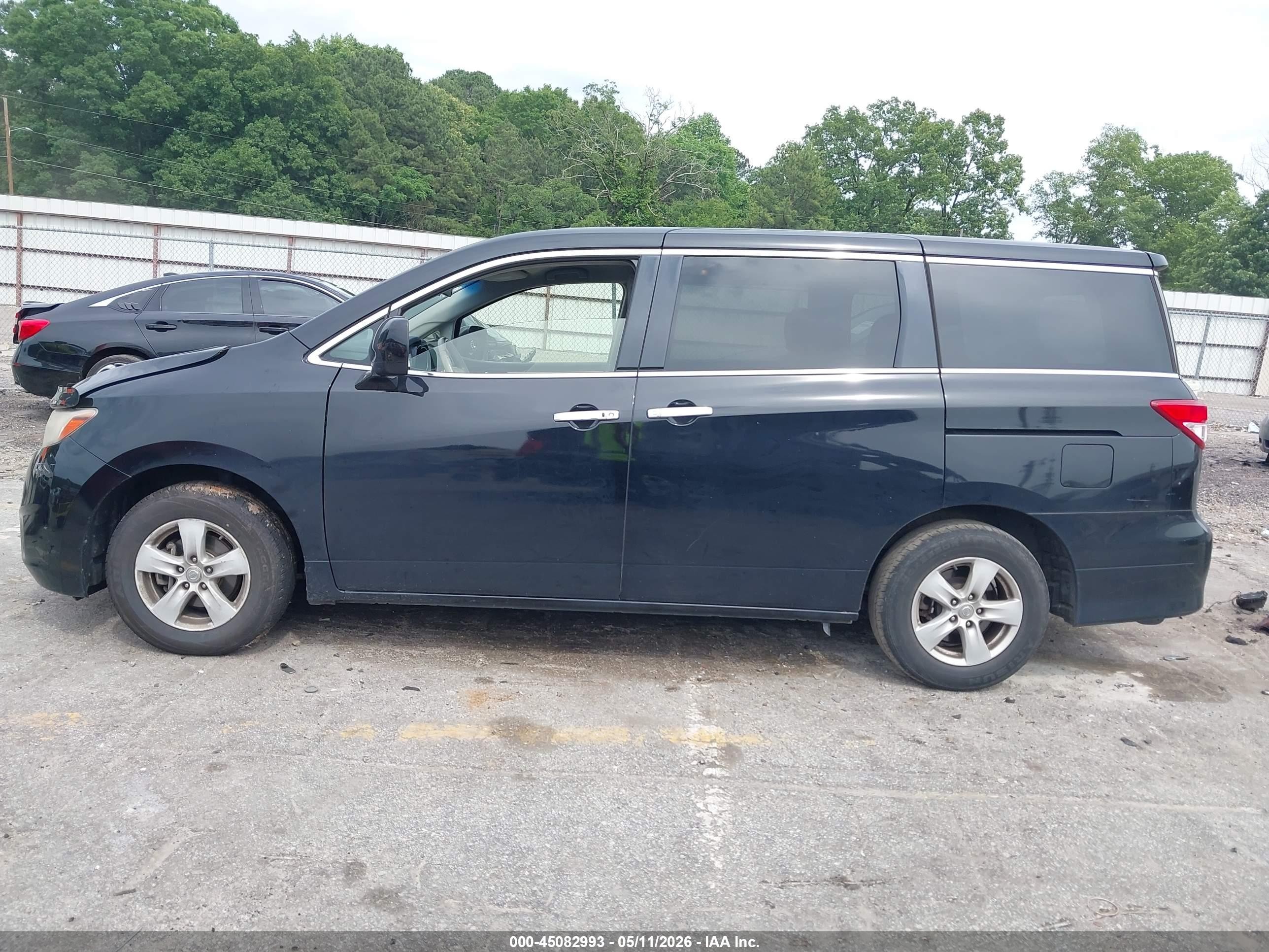 2013 Nissan Quest Sv Black vin: JN8AE2KP6D9070961