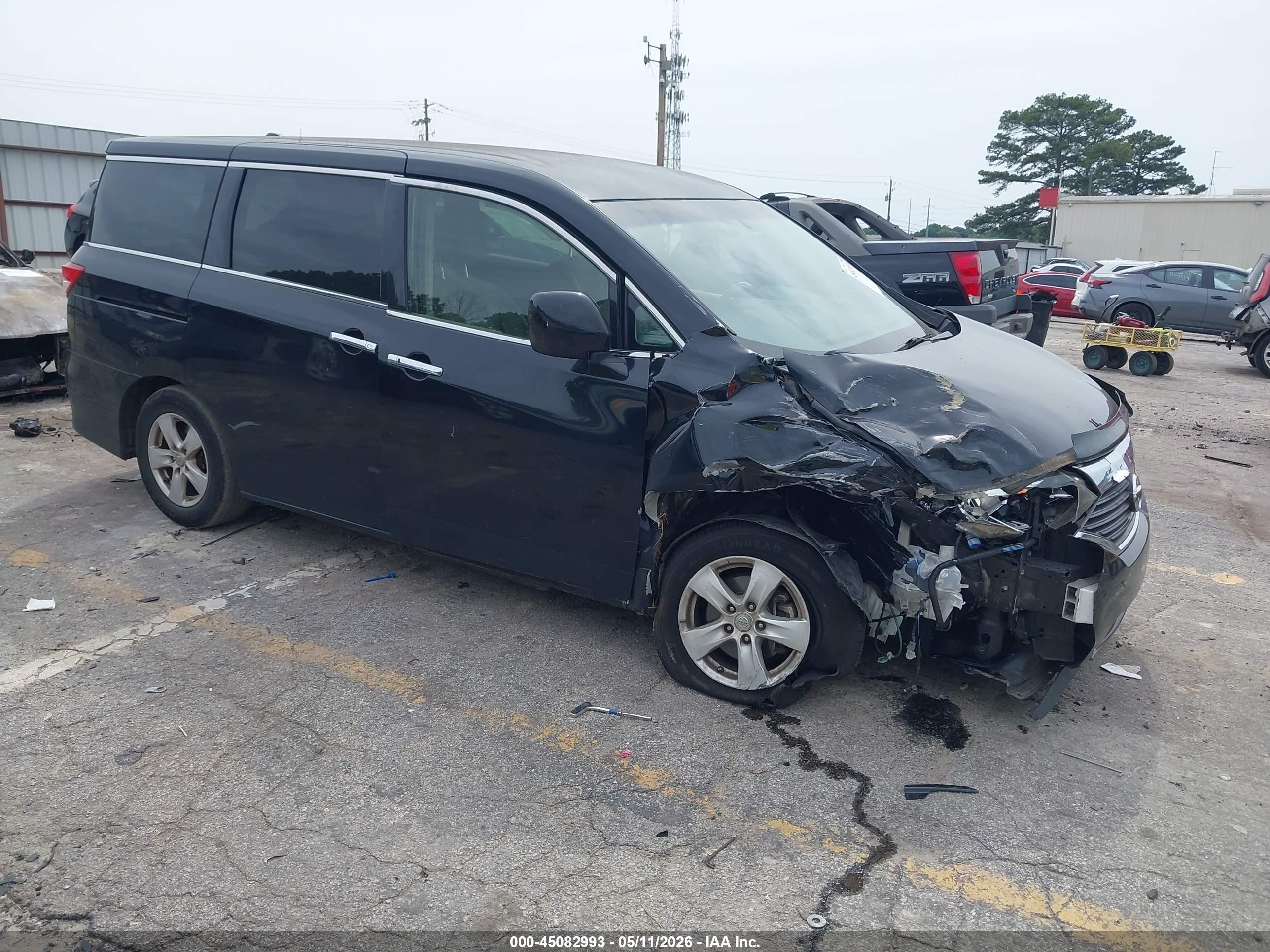 2013 Nissan Quest Sv Black vin: JN8AE2KP6D9070961