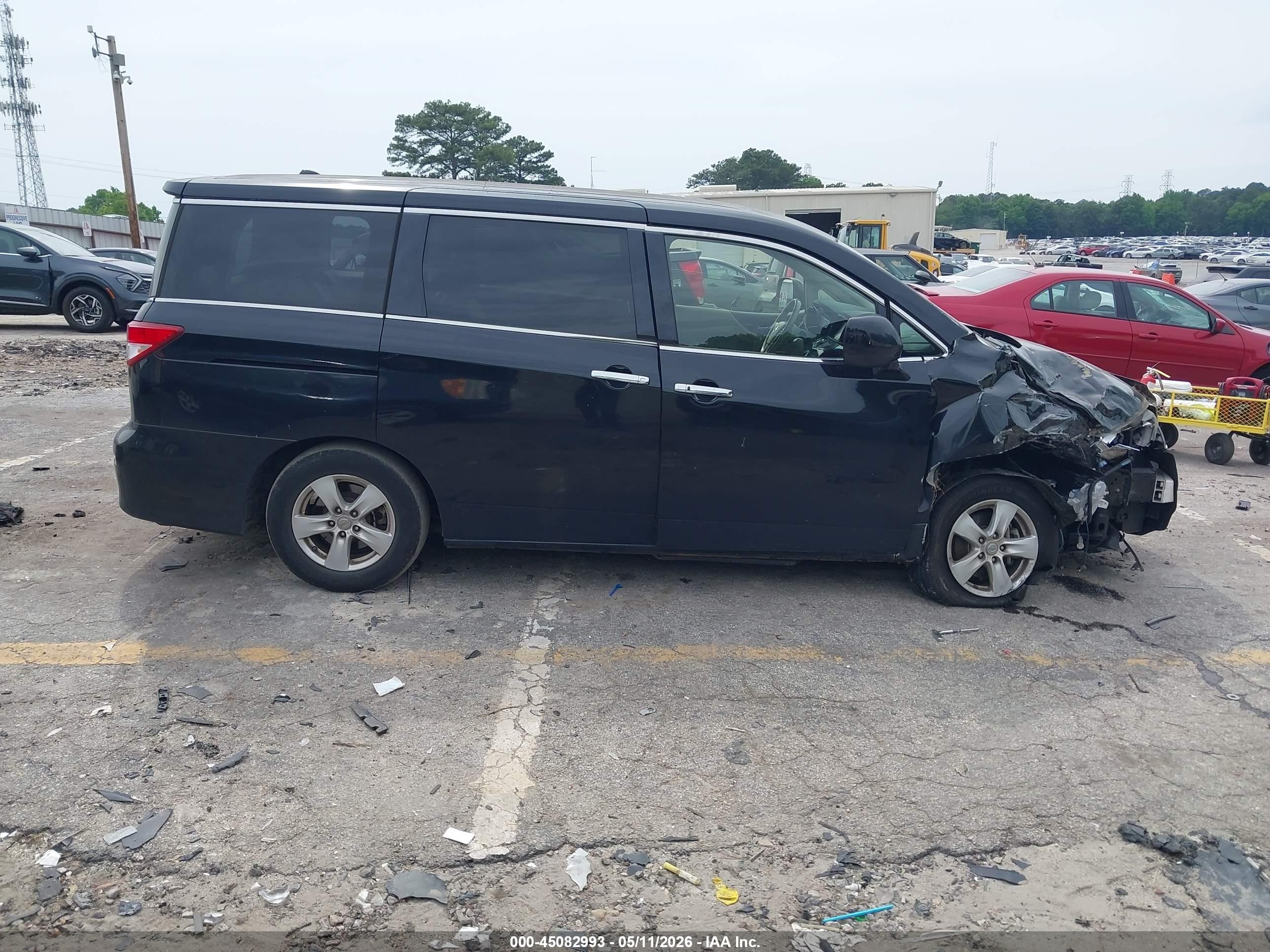 2013 Nissan Quest Sv Black vin: JN8AE2KP6D9070961
