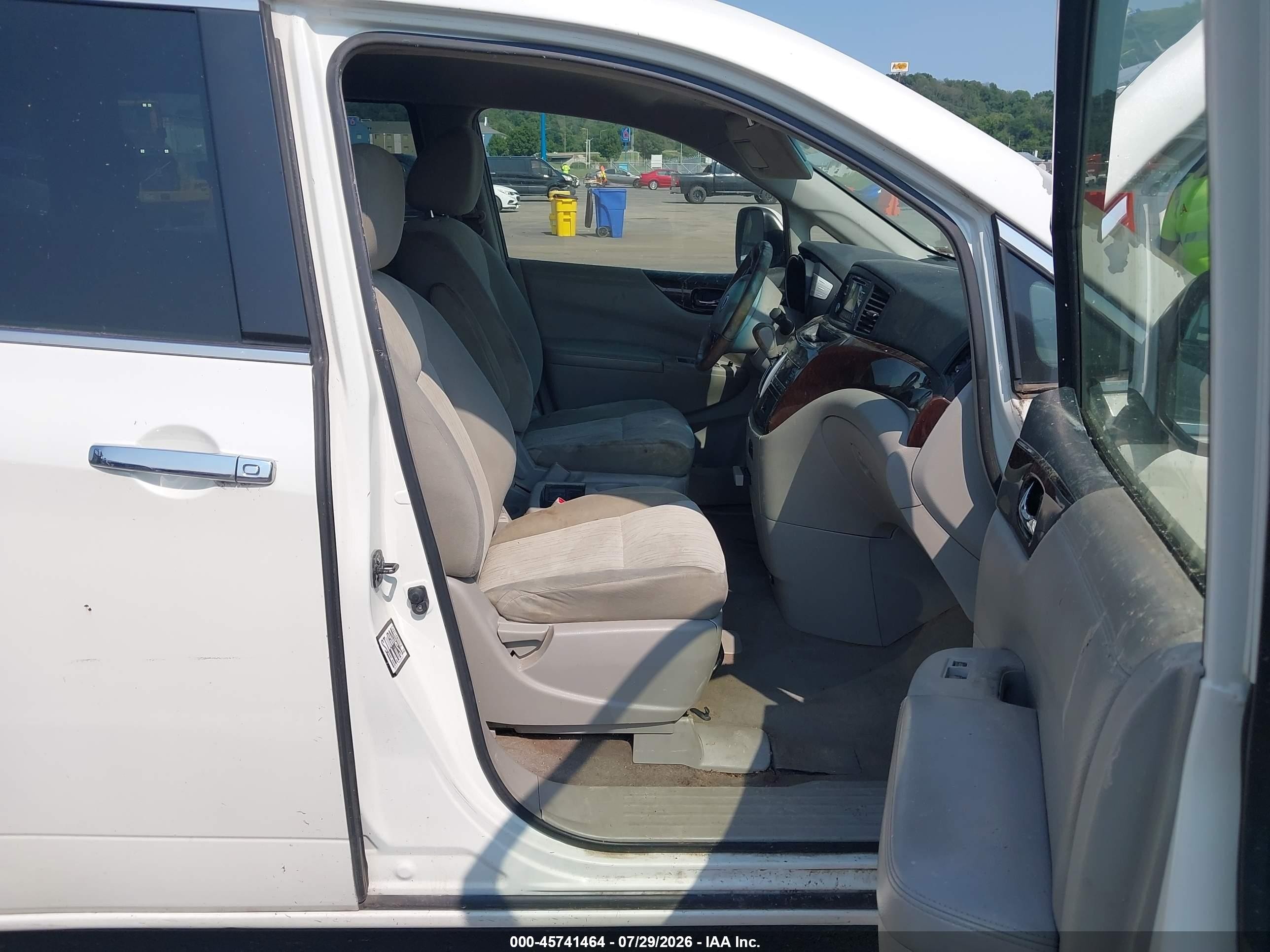 2014 Nissan Quest Sv White vin: JN8AE2KP6E9103149