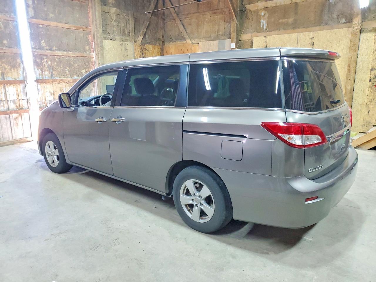 2014 Nissan Quest 3.5 Sv Gray vin: JN8AE2KP6E9103653
