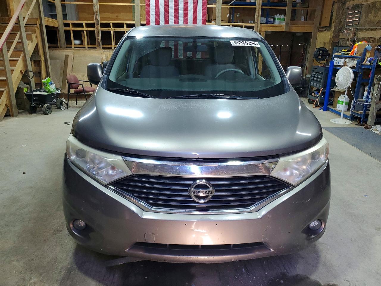 2014 Nissan Quest 3.5 Sv Gray vin: JN8AE2KP6E9103653