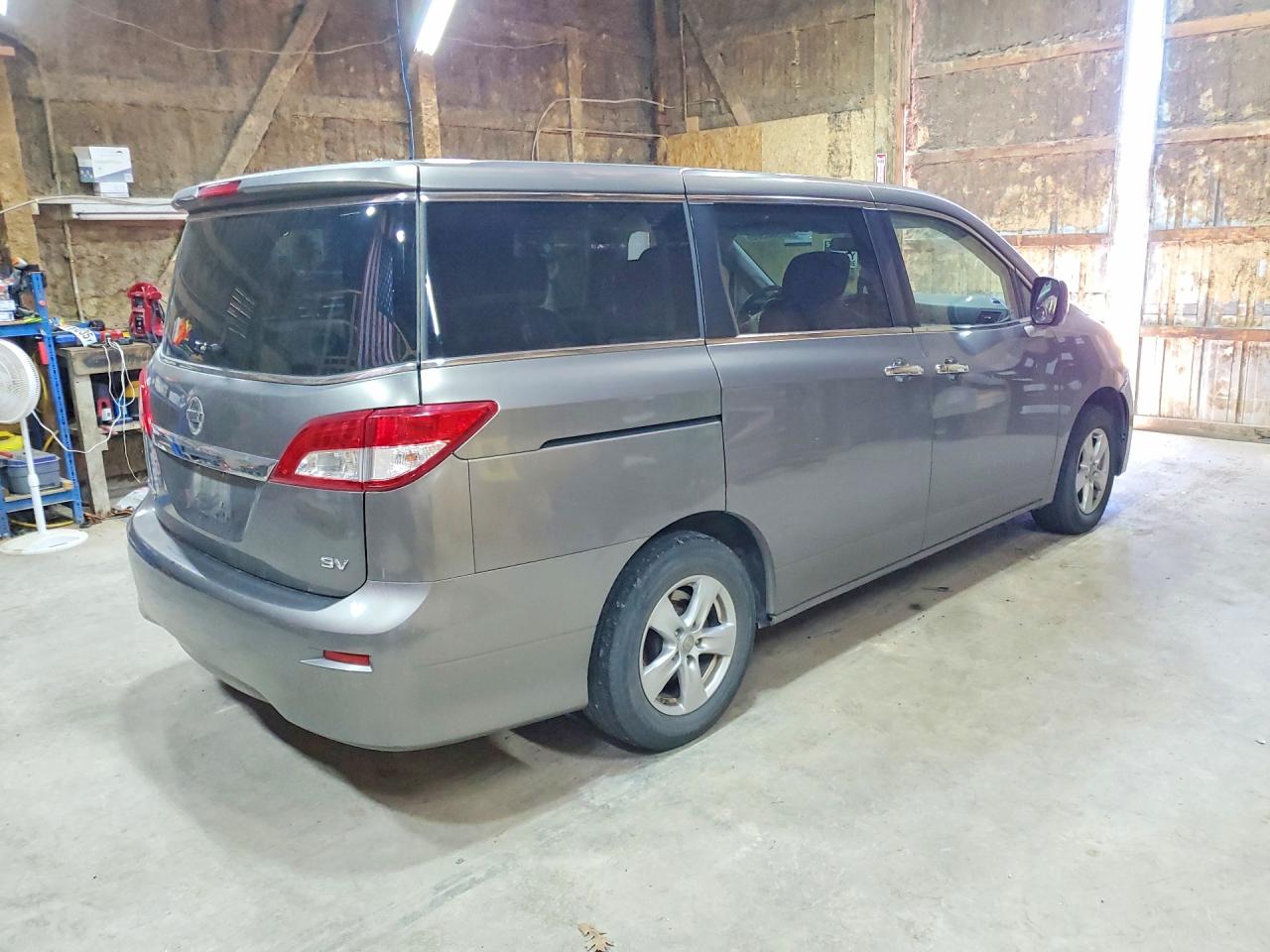 2014 Nissan Quest 3.5 Sv Gray vin: JN8AE2KP6E9103653